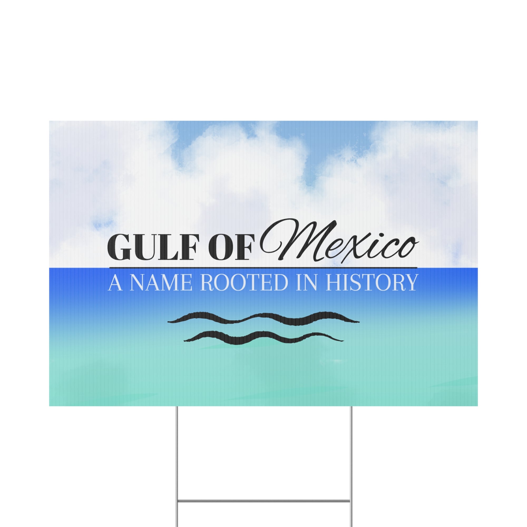 Gulf of Mexico Plastic Yard Sign