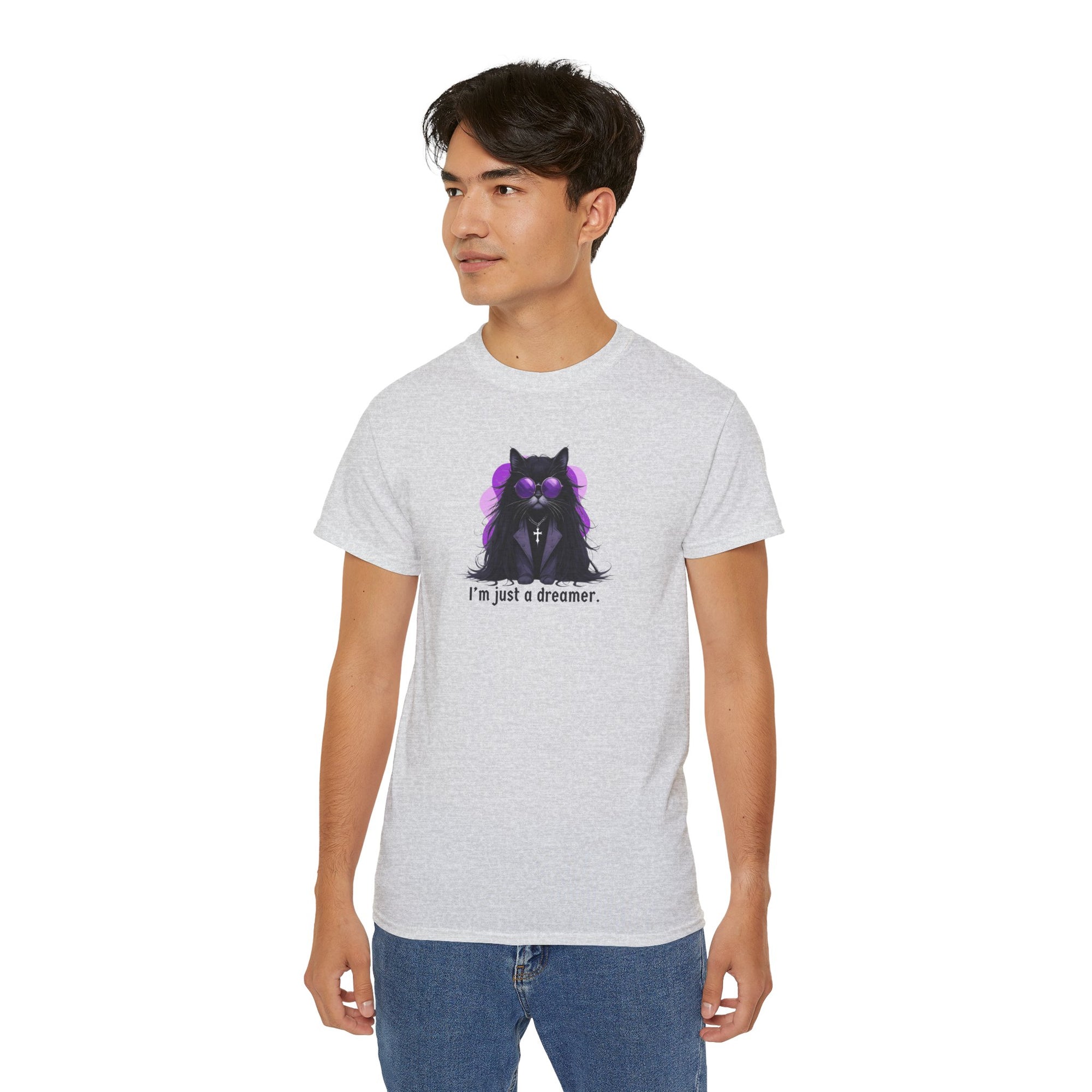 Just a Dreamer Ozzy Cat Graphic Tee