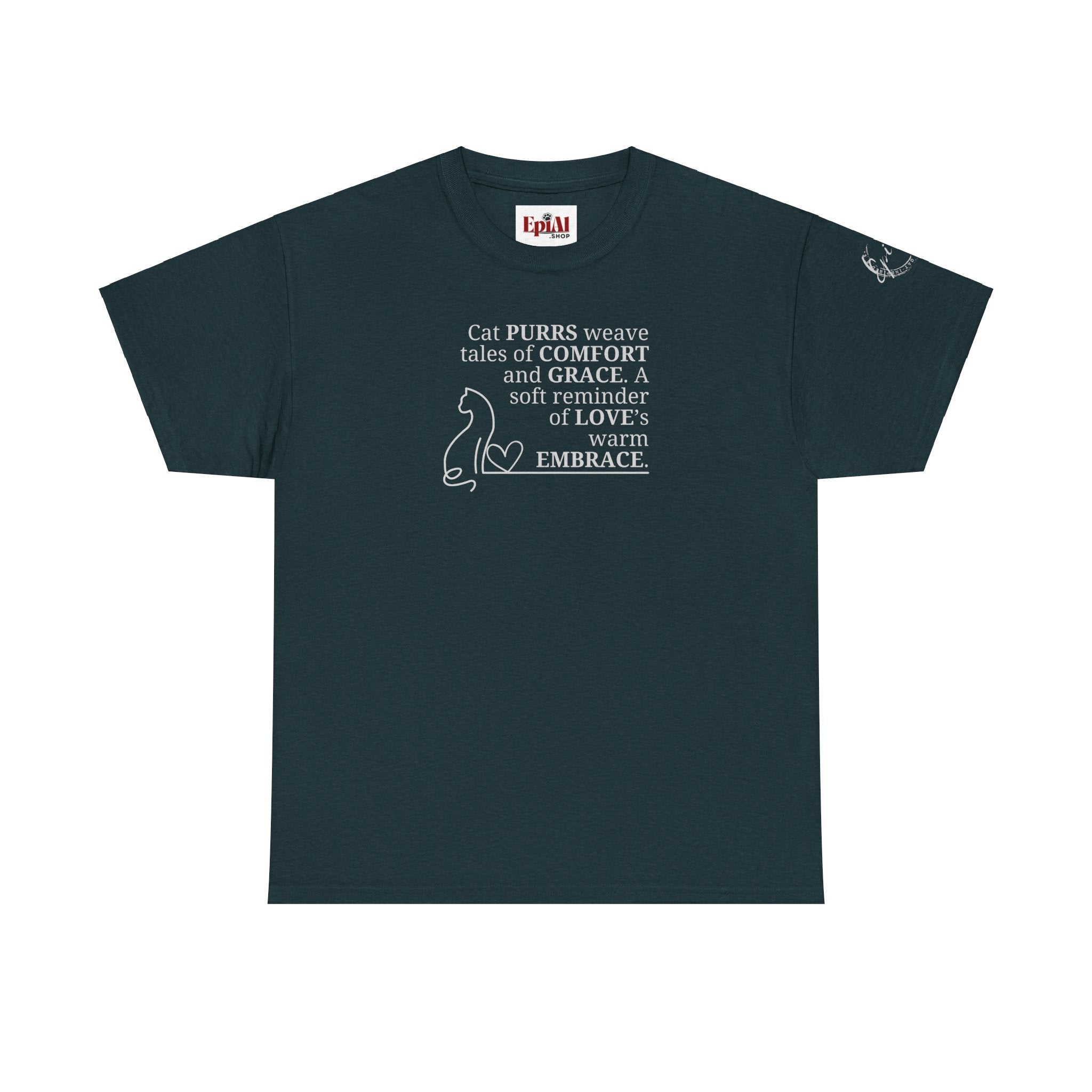 Cat Purrs Unisex Heavy Cotton Tee - EpiAl's Shop