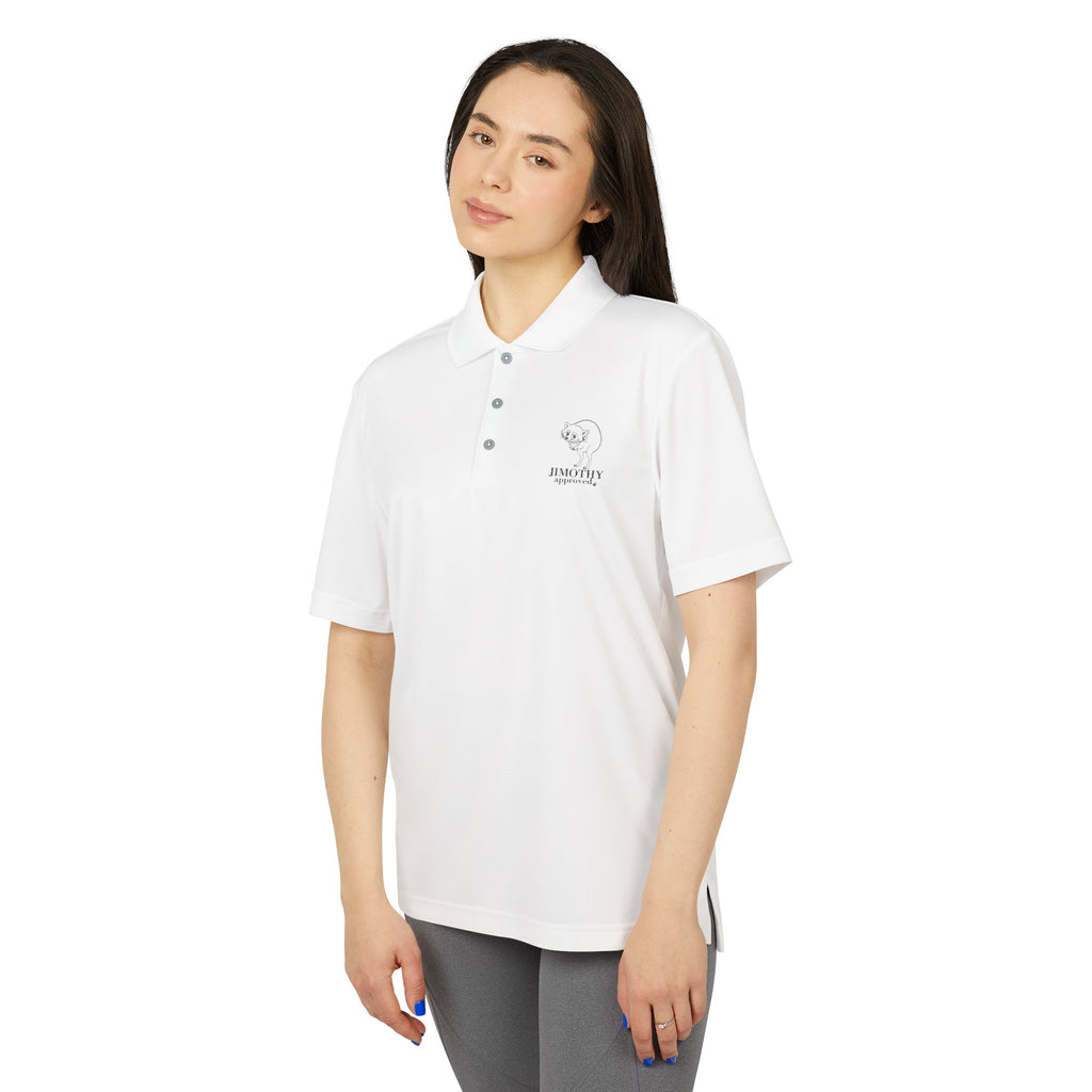 Jimothy Approved Performance Polo | Embroidered Funny Raccoon Golf Shirt