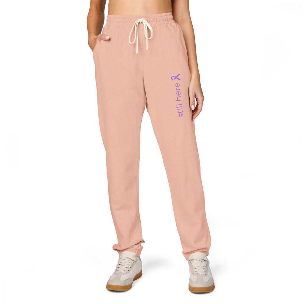 Still Here – Unisex Garment-Dyed Fleece Sweatpants