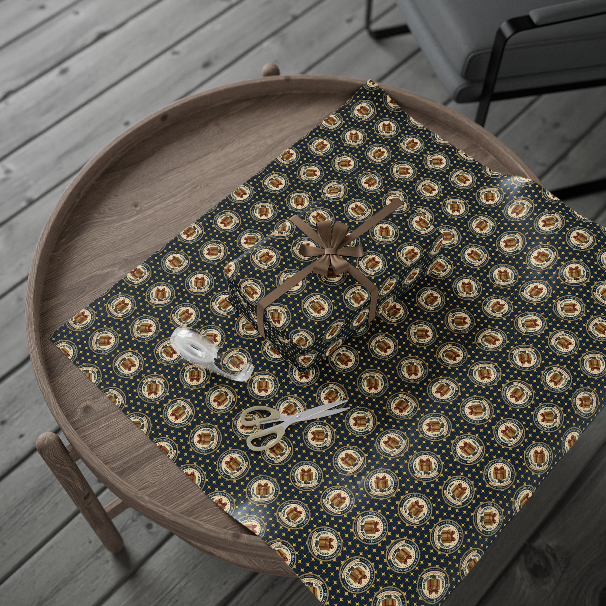 Department of Festive Containment Wrapping Paper Roll
