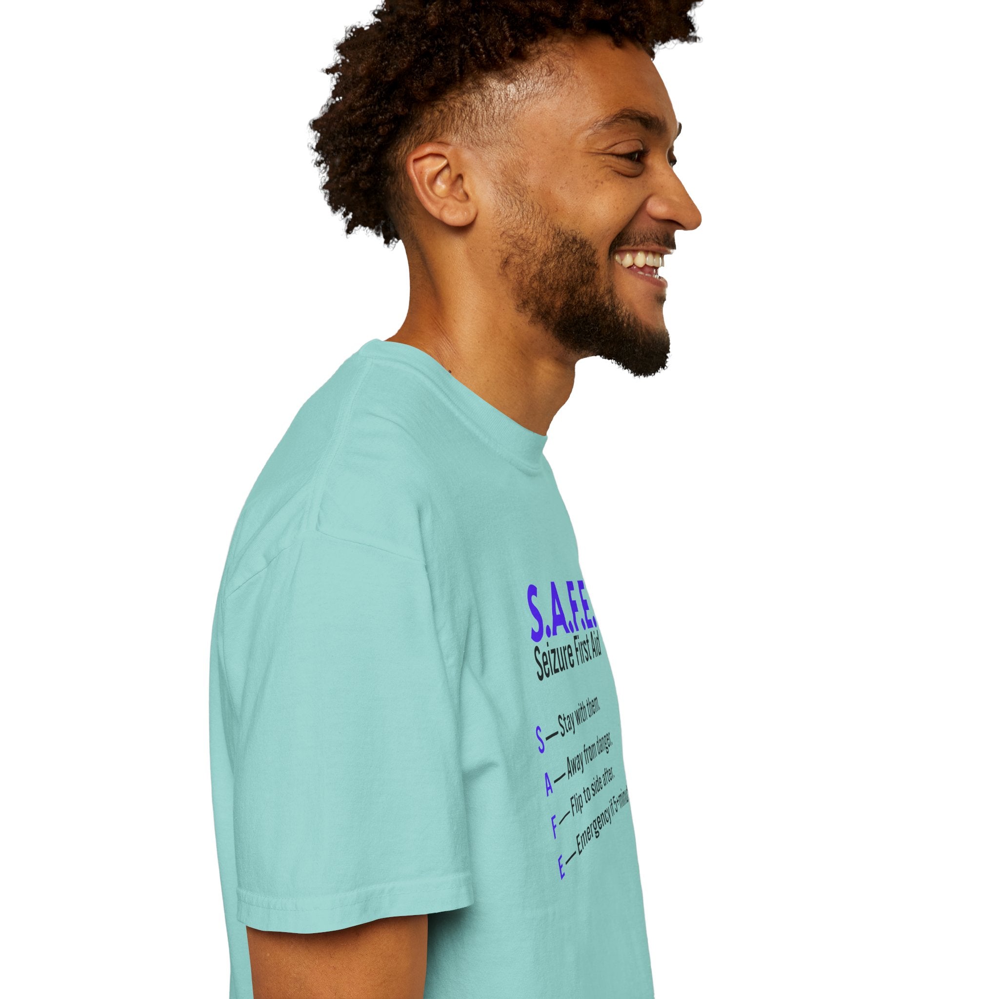 S.A.F.E. Seizure First Aid T-Shirt – Epilepsy Awareness Education Tee