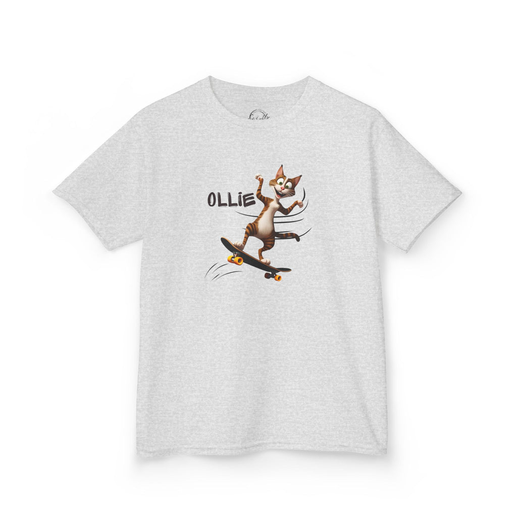 Kids Ollie Cat Tee - Fun and Playful Cotton T-Shirt for Children