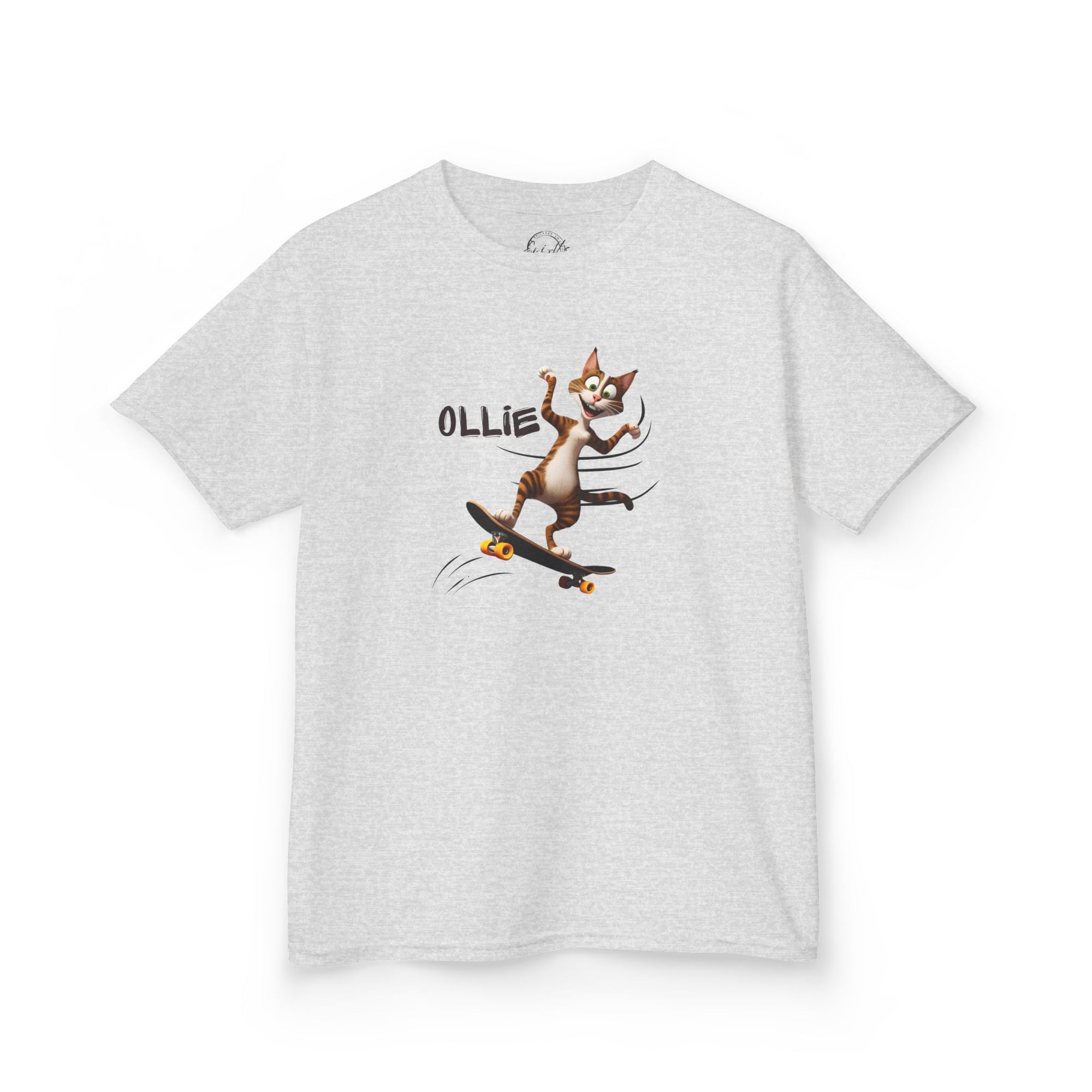 Kids Ollie Cat Tee - Fun and Playful Cotton T-Shirt for Children