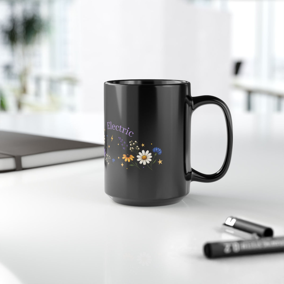 Beautifully Electric Epilepsy Awareness Black Mug (11oz/15oz)