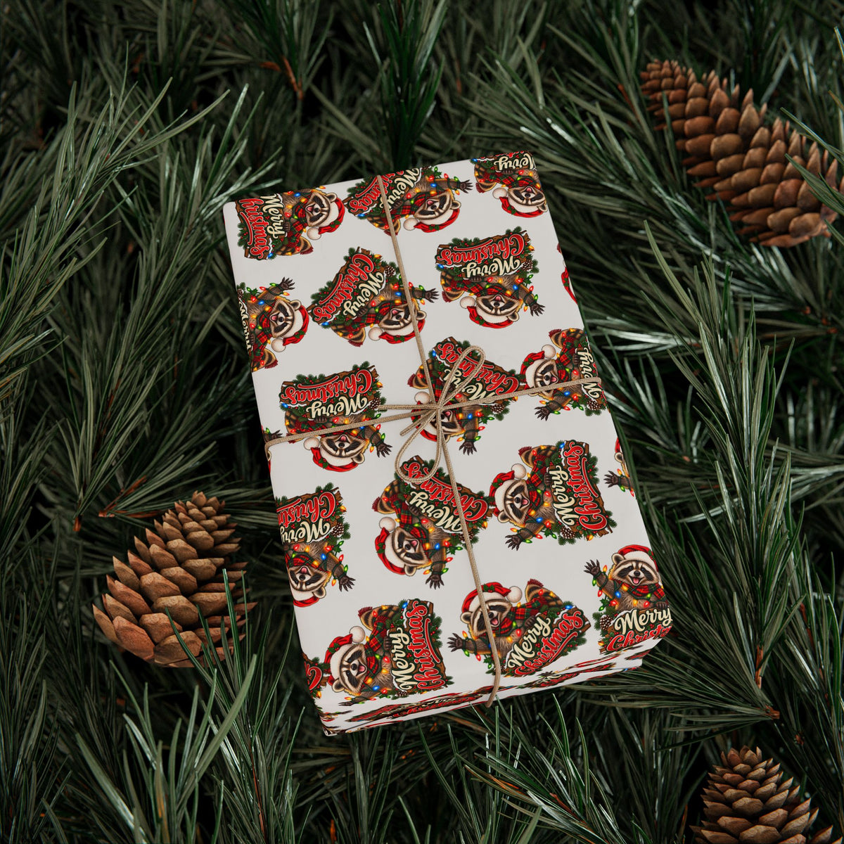 Jimothy the Raccoon Merry Christmas Wrapping Paper | Funny Holiday Gift Wrap