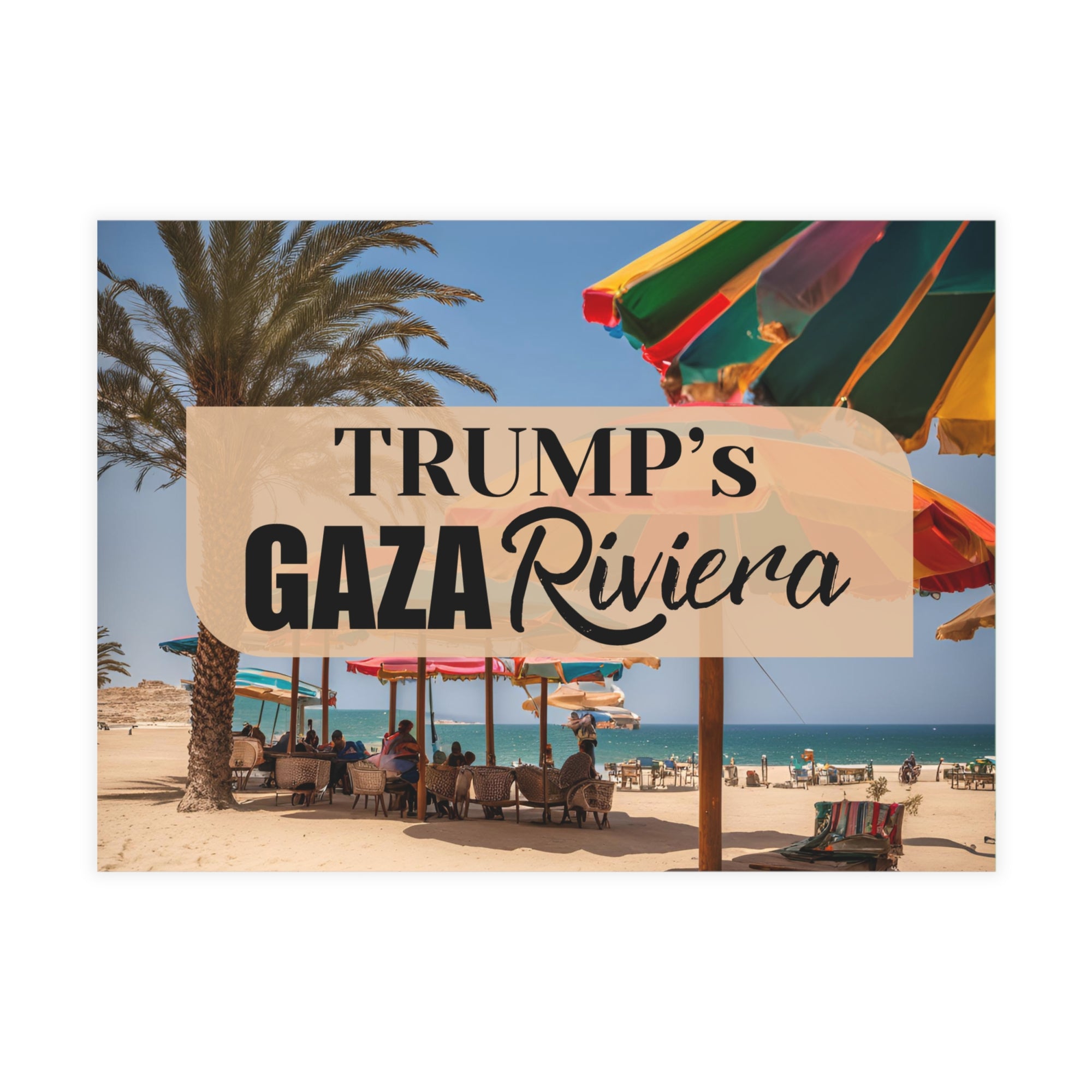 Trump’s Gaza Riviera Design Postcard Bundles with Envelopes