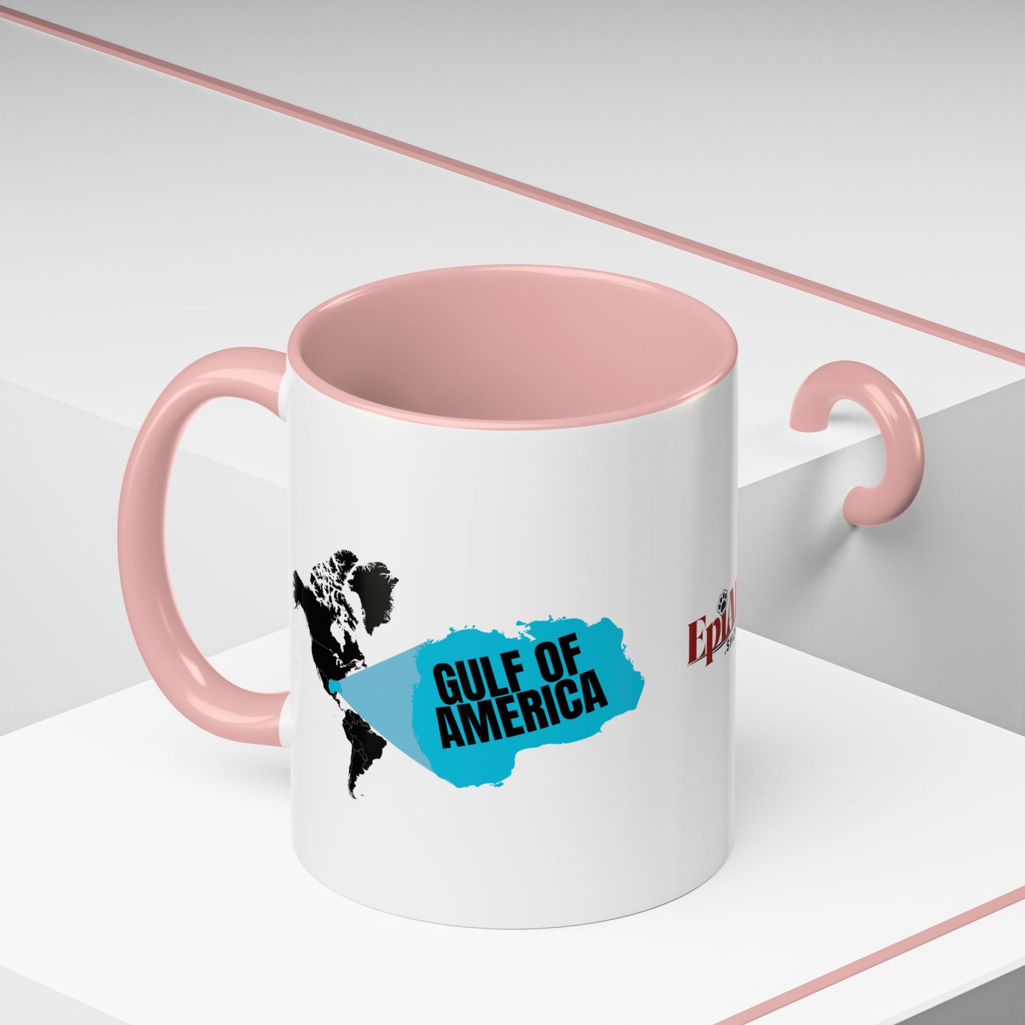 American Gulf Map Accent Coffee Mug