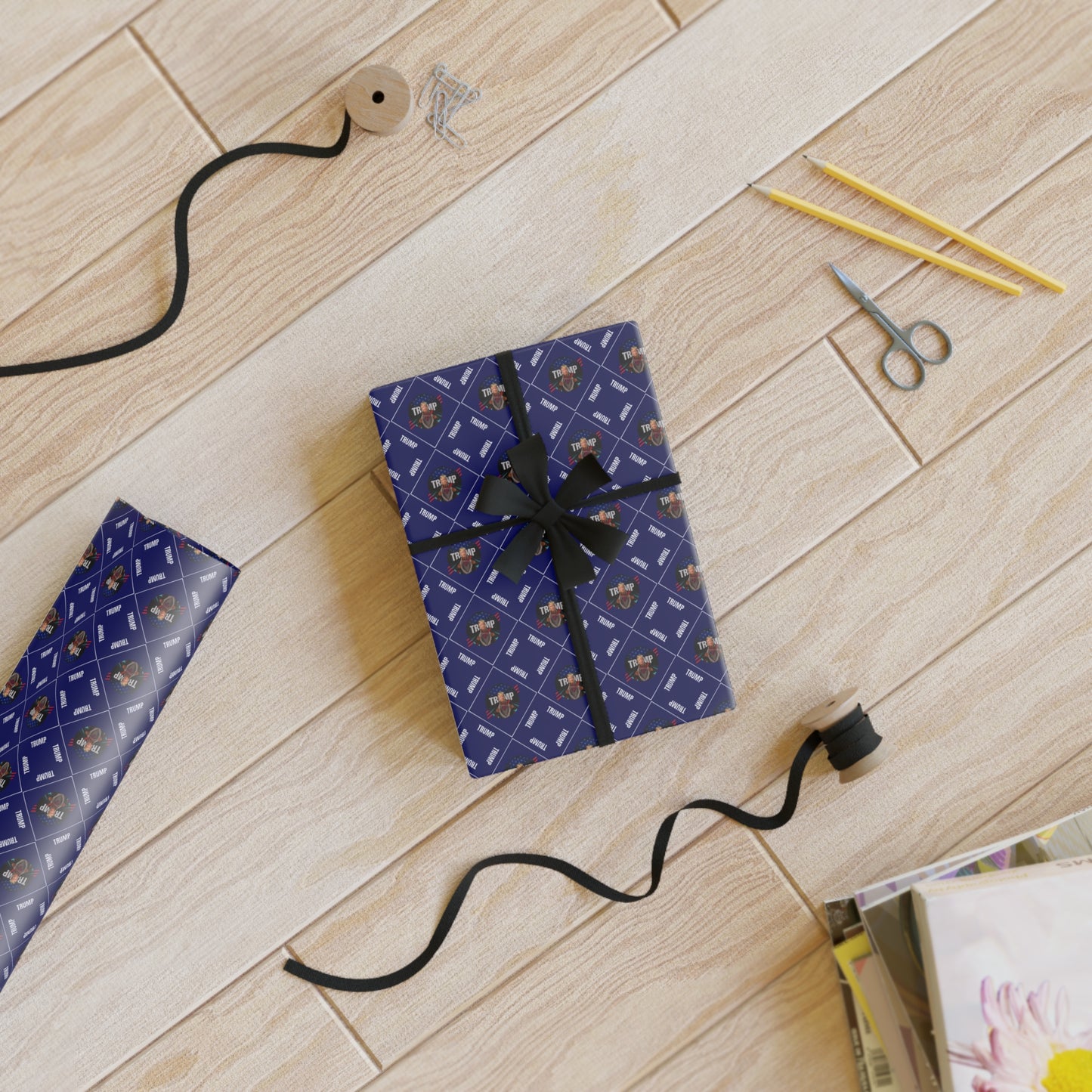Trump Pattern All Purpose Gift Wrapping Paper Rolls, 1pc
