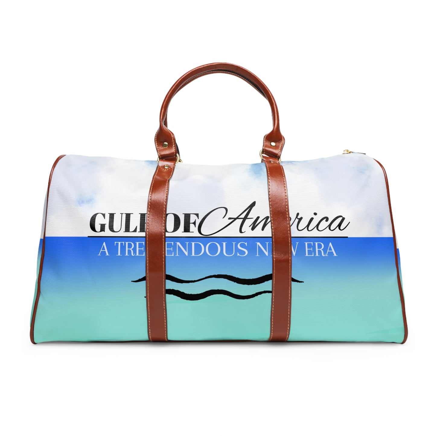 Waterproof Travel Bag - Gulf of America Design for Adventurers and Beach Lovers