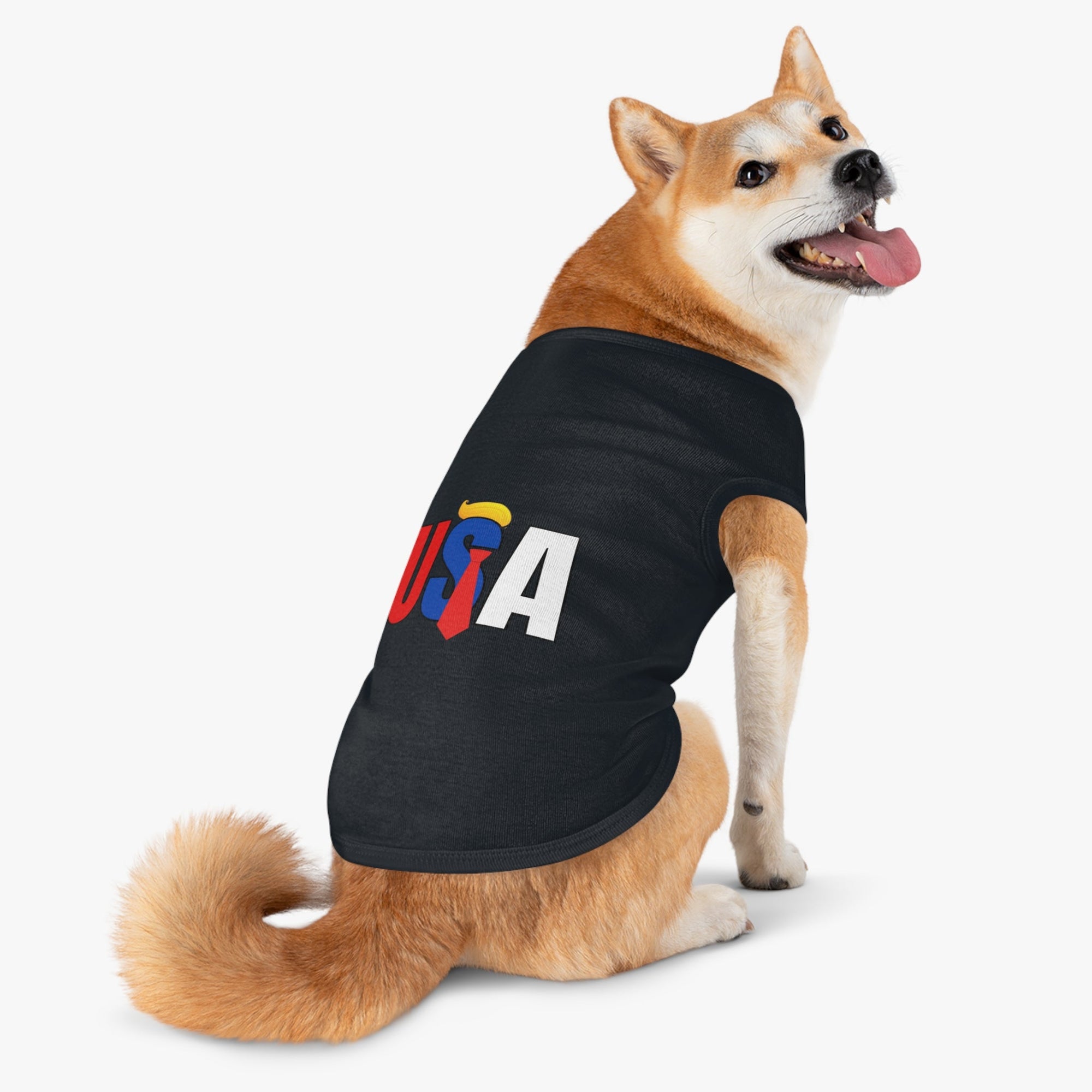 Trump USA Pet Tank Top for Celebrations & Holidays Printify