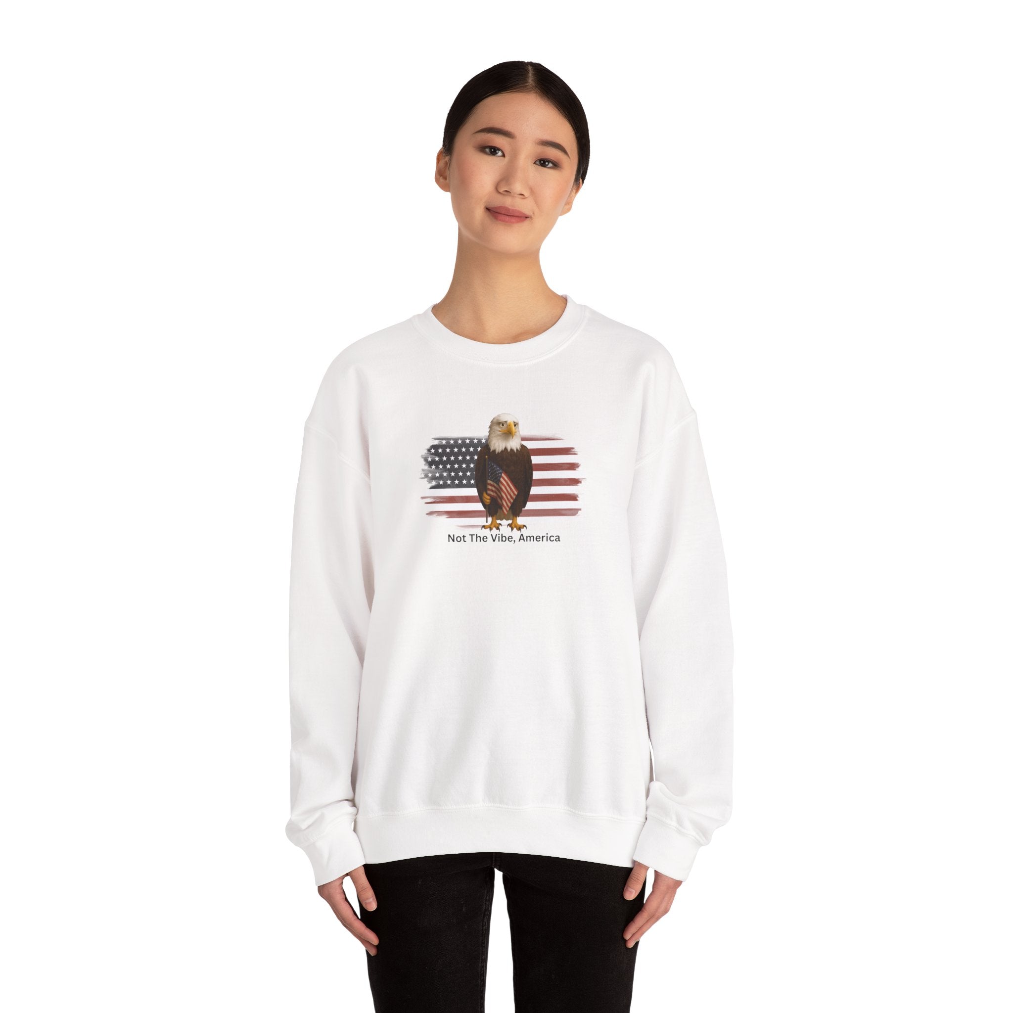 Not the Vibe, America – Political Parody Crewneck Sweatshirt