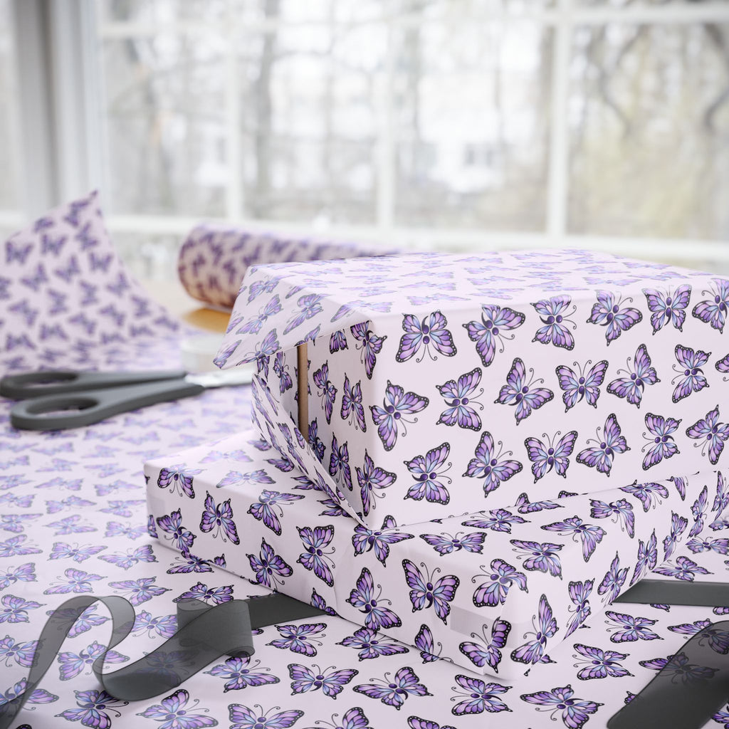Purple Butterfly Suicide Prevention Awareness Wrapping Paper | Hope & Remembrance Gift Wrap