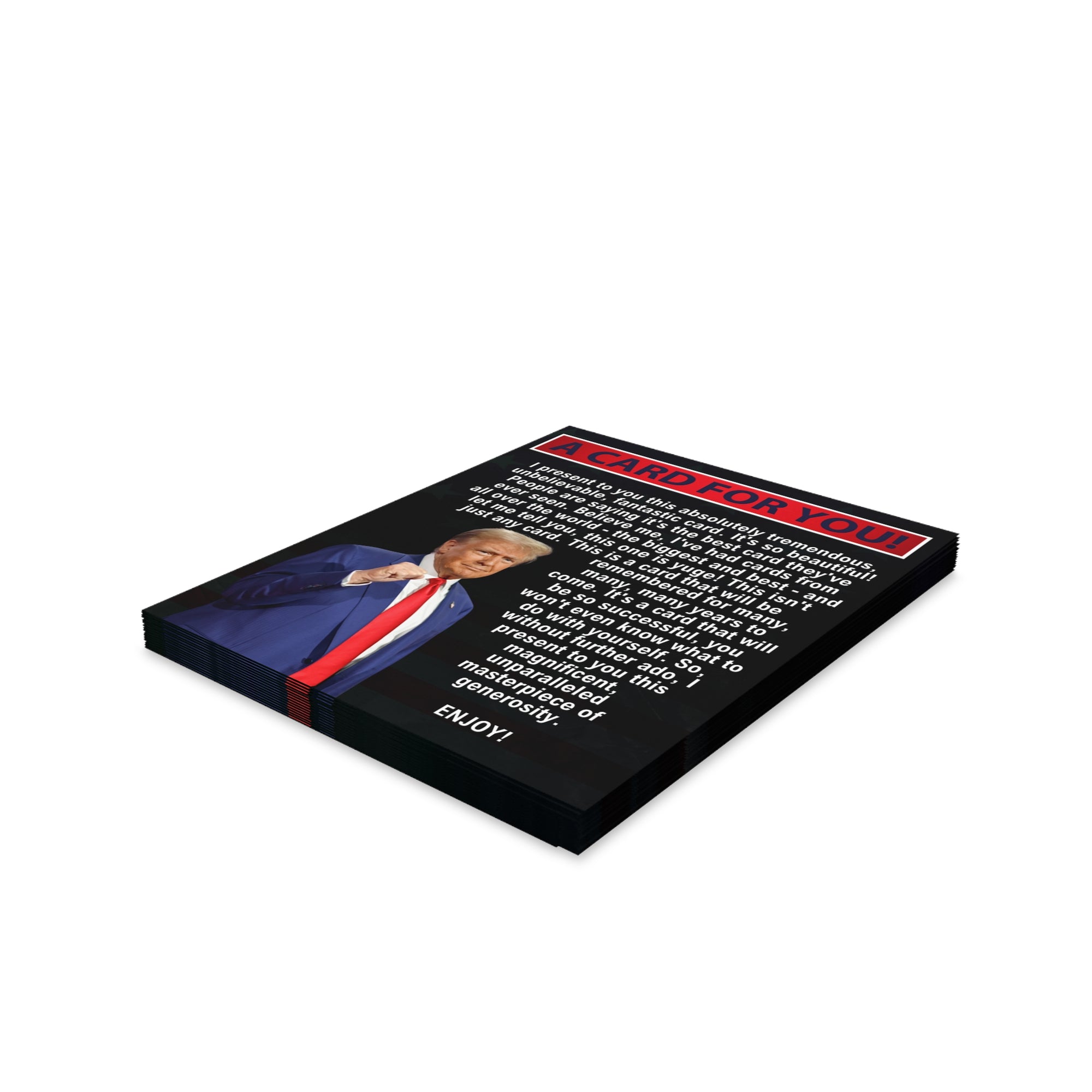 Trump All Occasion Greeting Cards, blank inside (8, 16, and 24 pcs)
