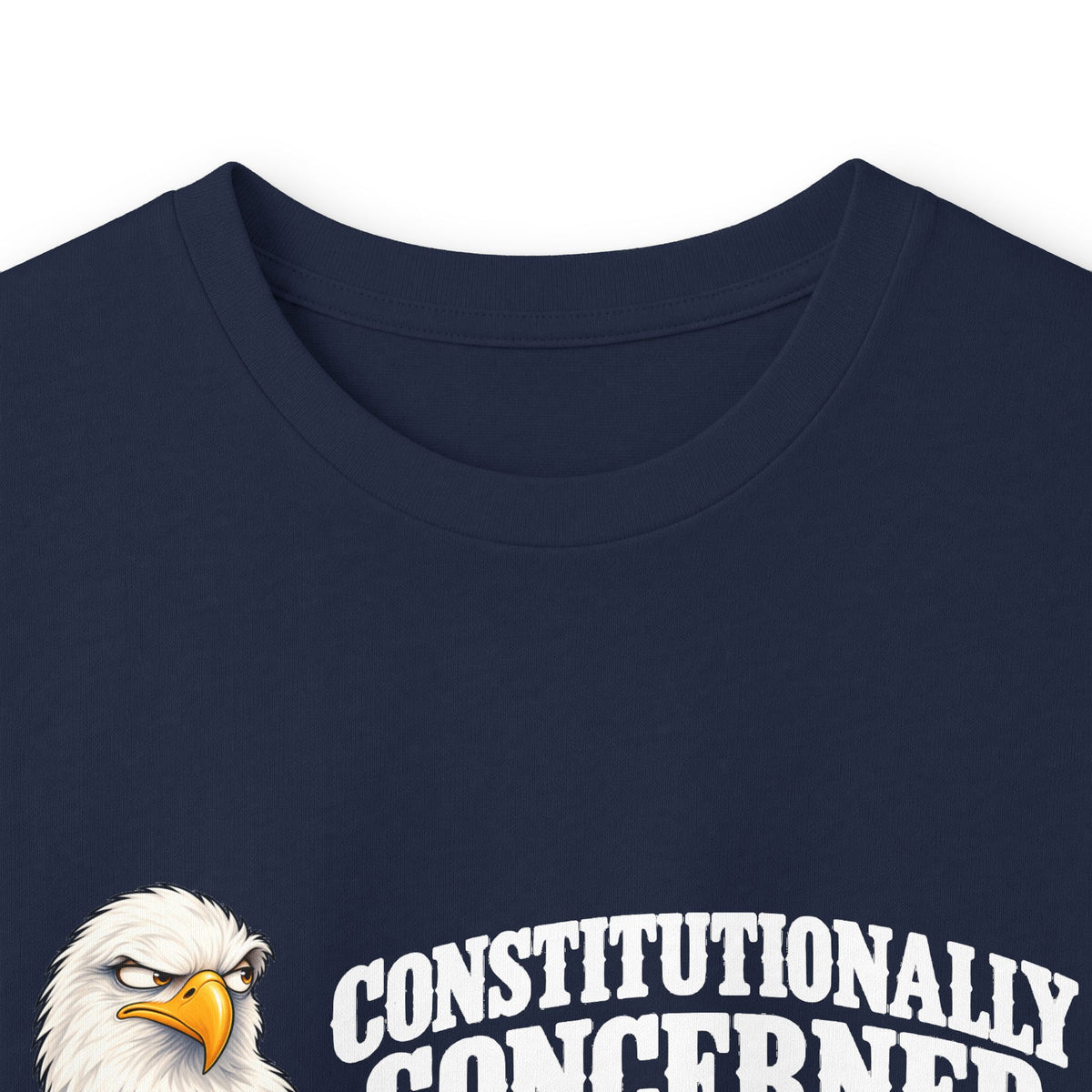 Constitutionally Concerned Bald Eagle Long Sleeve T-Shirt | Patriotic Humor