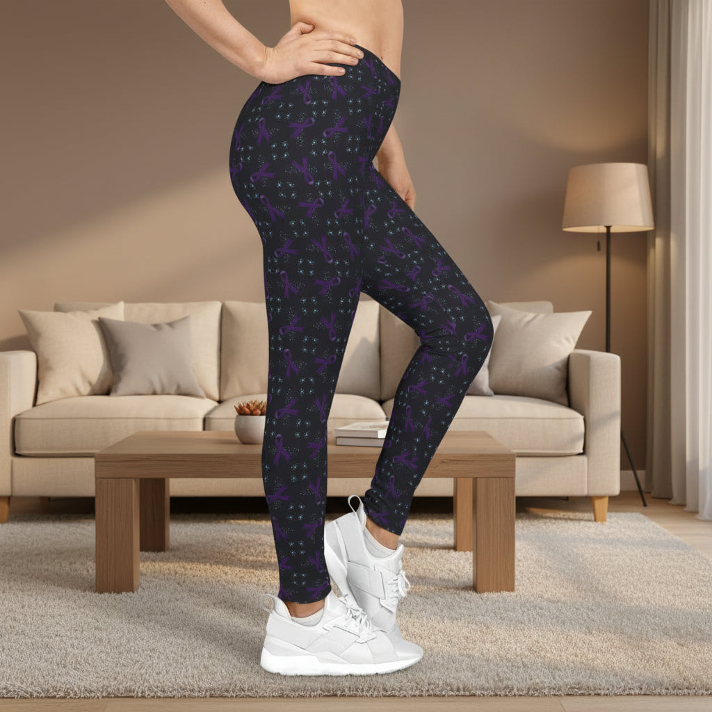 Neurons & Ribbons Epilepsy Awareness Women’s Leggings