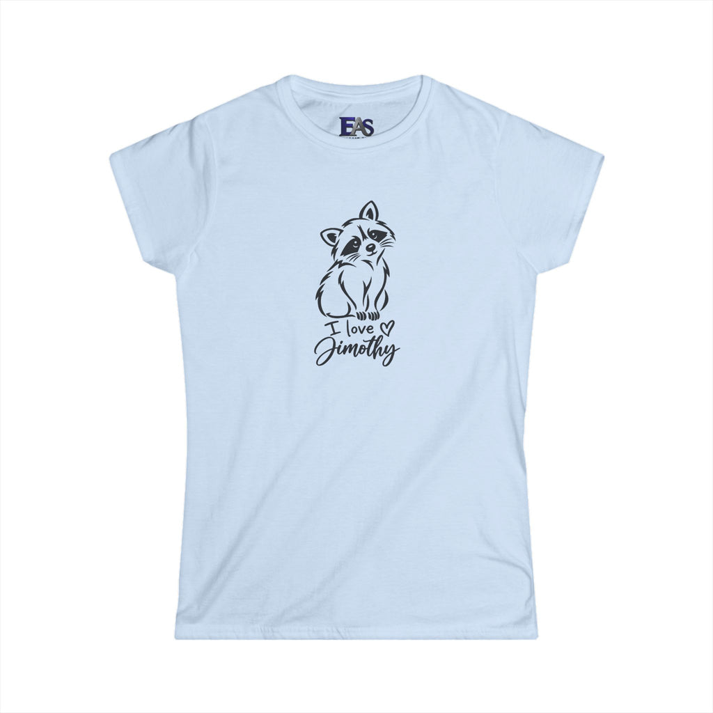 I Love Jimothy Women’s T-Shirt | Cute Raccoon Graphic Tee
