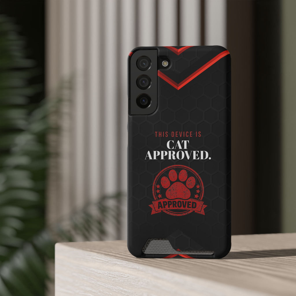 This Device Is Cat Approved iPhone Case – Paw Stamp Design