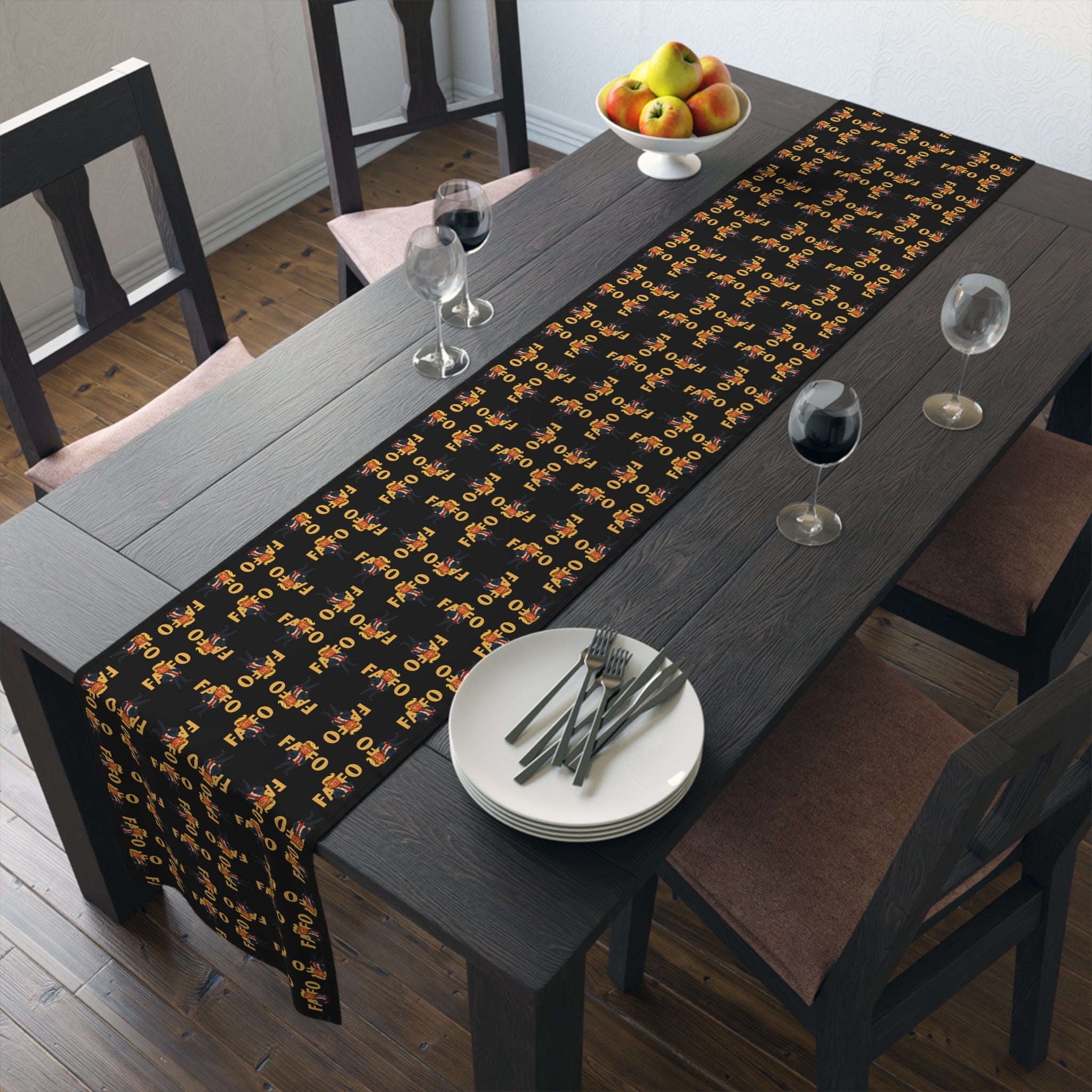 Brazen Political Parody Stylish Table Runner