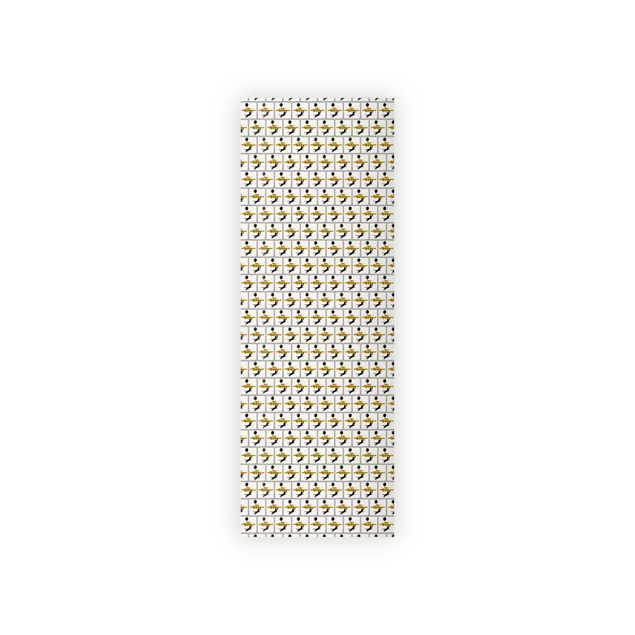 Happy Birthday Kitty with Balloons Gift Wrapping Paper Rolls, 1pc - EpiAl's Shop