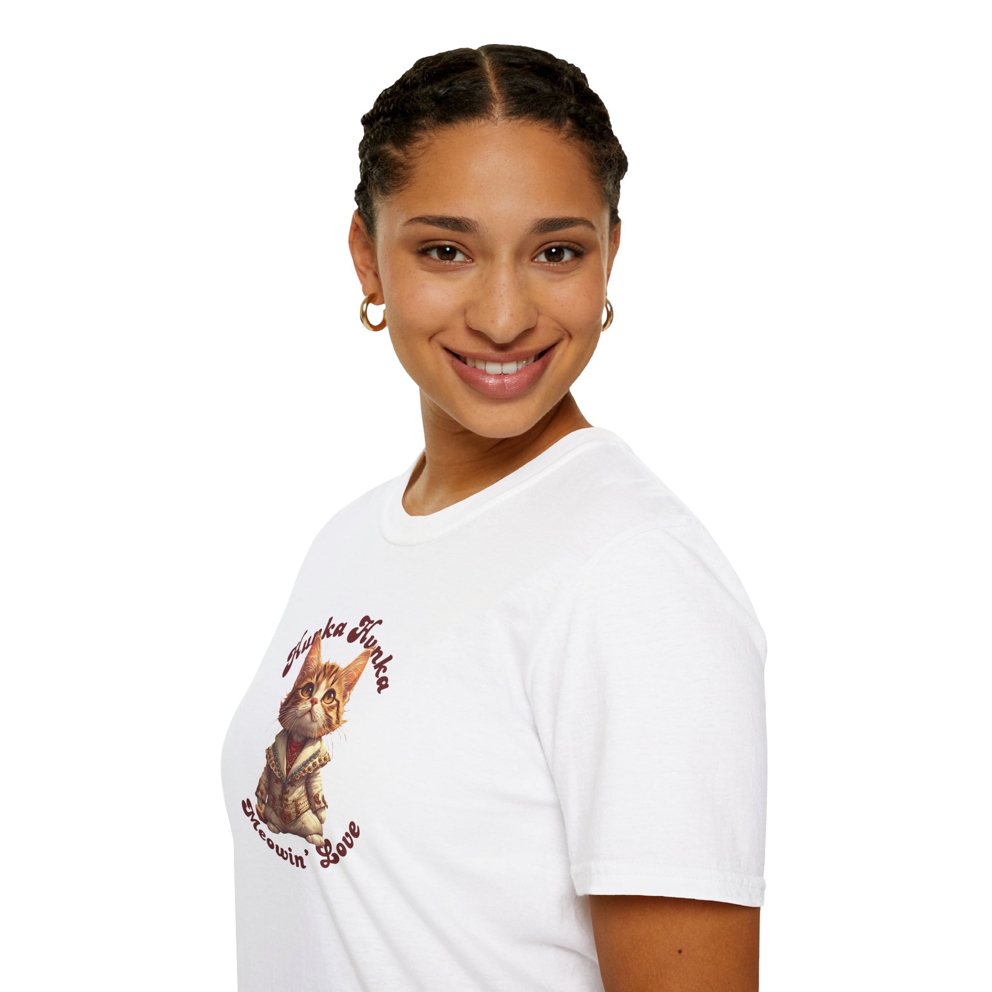 Hunka Hunka Meowin’ Love Graphic Unisex T-Shirt