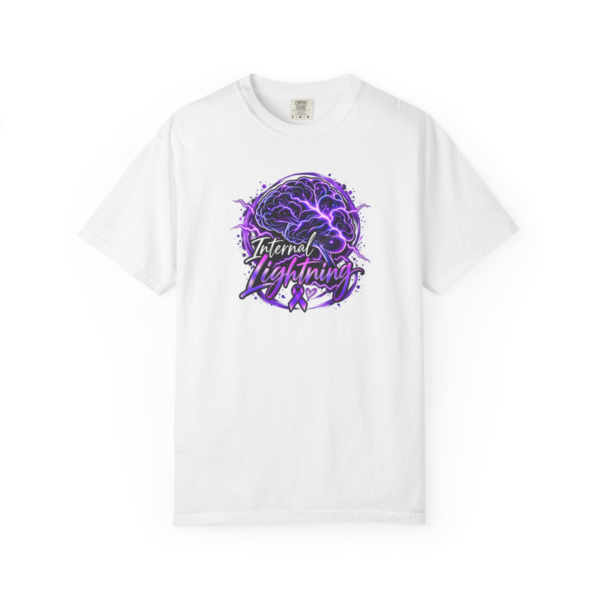 Internal Lightning Epilepsy Awareness Garment-Dyed T-Shirt