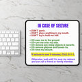 Photo depicting the ​In Case of Seizure Gaming Mouse Pad from EpiAl's Shop.