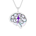 Purple Storm Brain Necklace | Epilepsy Awareness Pendant