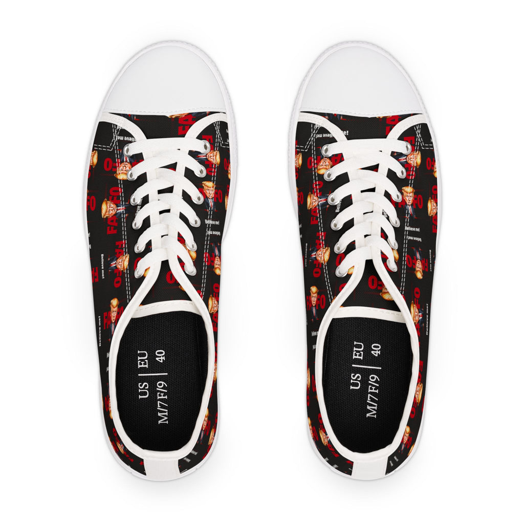 Trump FAFO Trendy Women's Low Top Sneakers