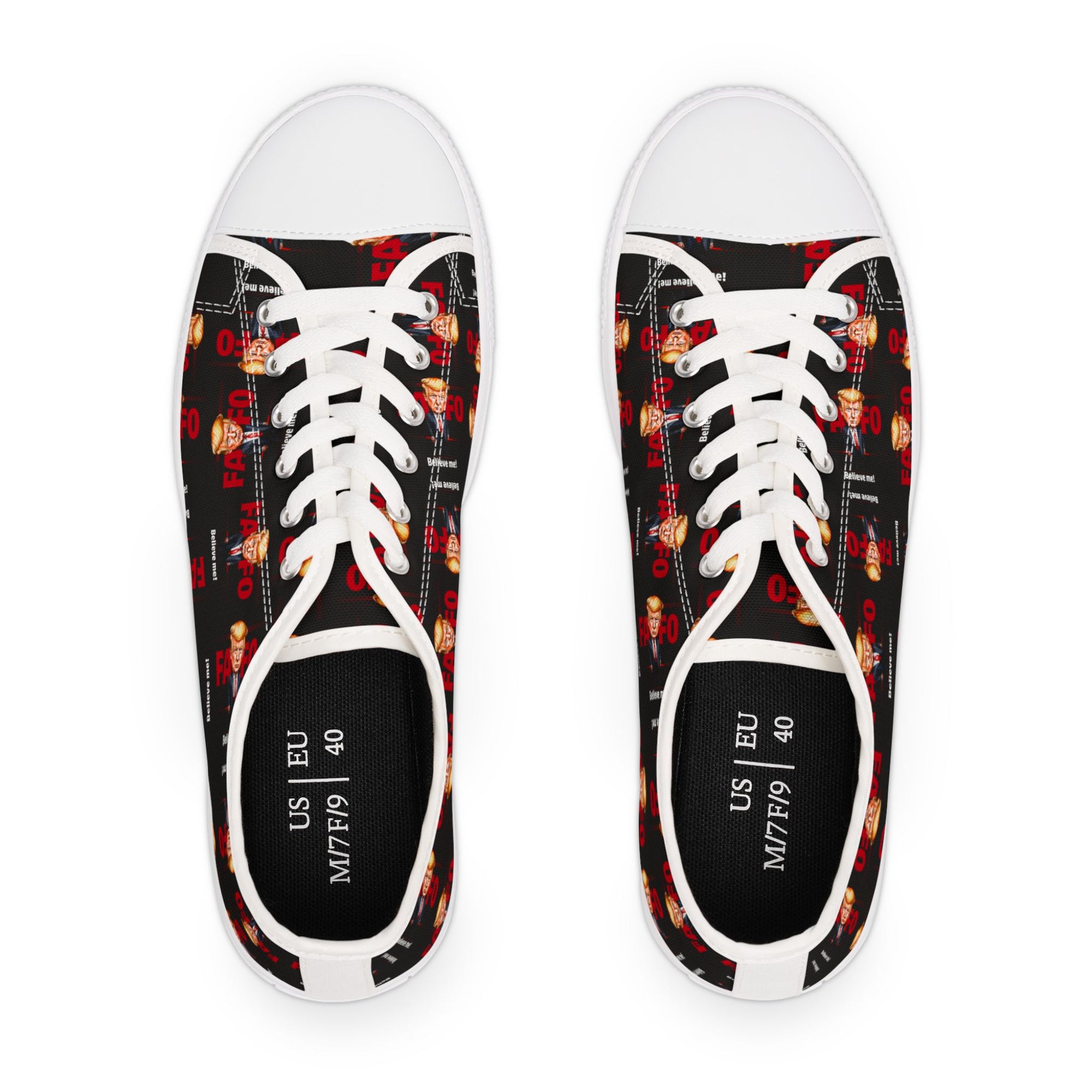 Trump FAFO Trendy Women's Low Top Sneakers