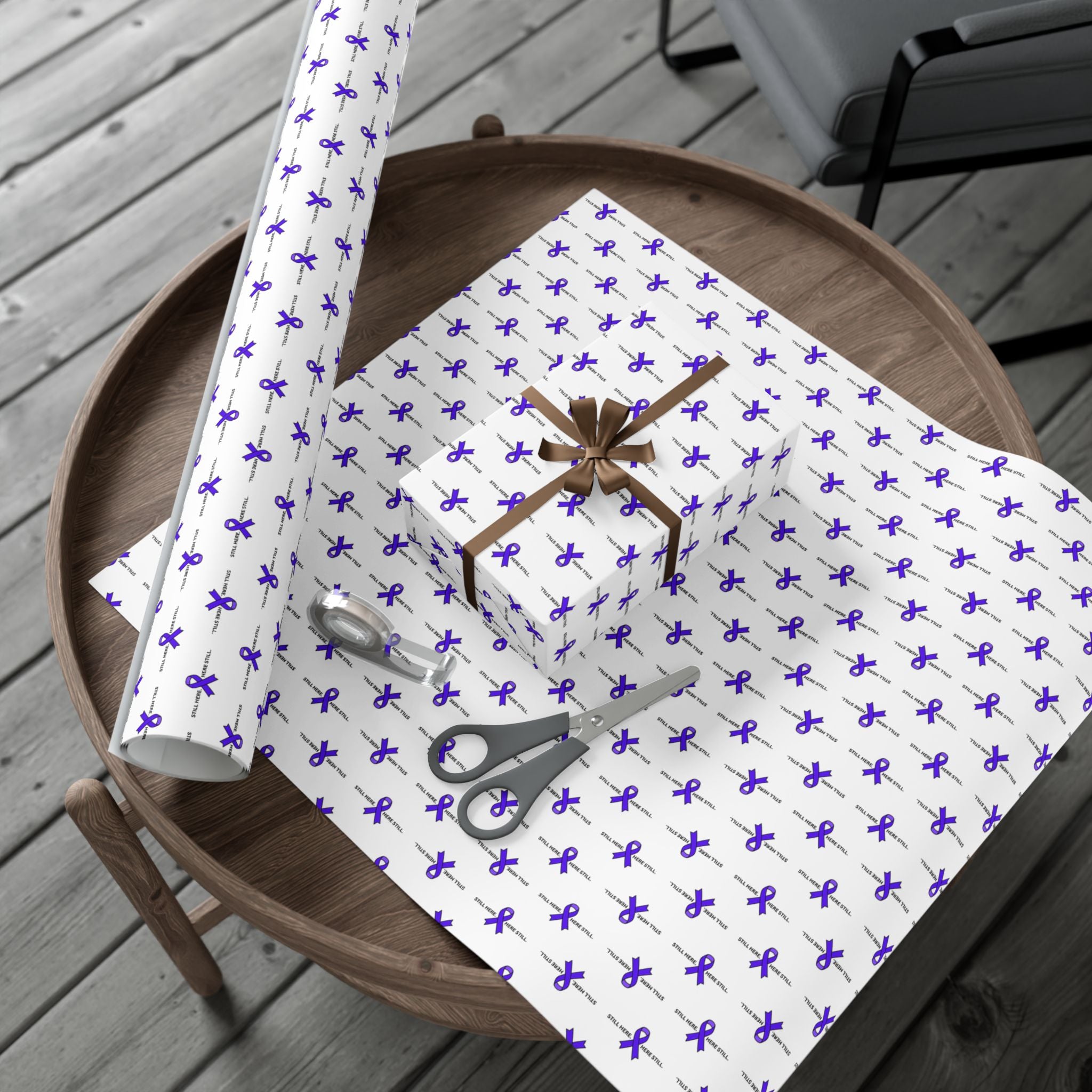 Still Here. Here Still. Gift Wrap Paper (Epilepsy Awareness)