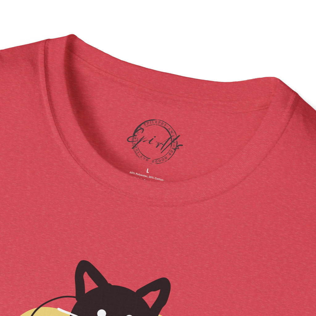 Playful Cat Graphic T-Shirt – Unisex Softstyle Tee for Cat Lovers