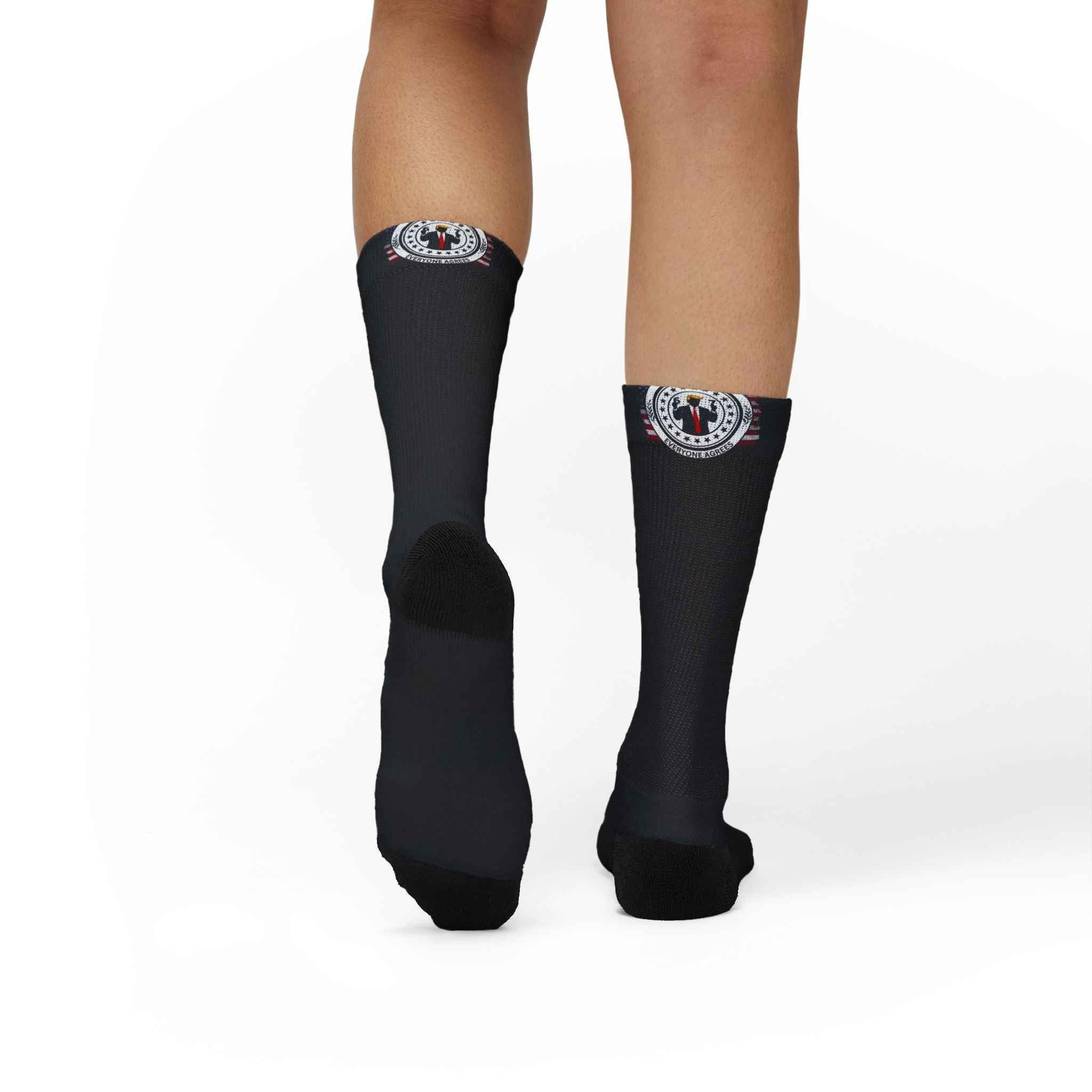 Believe Me Political Parody Crew Socks – 67 Edition
