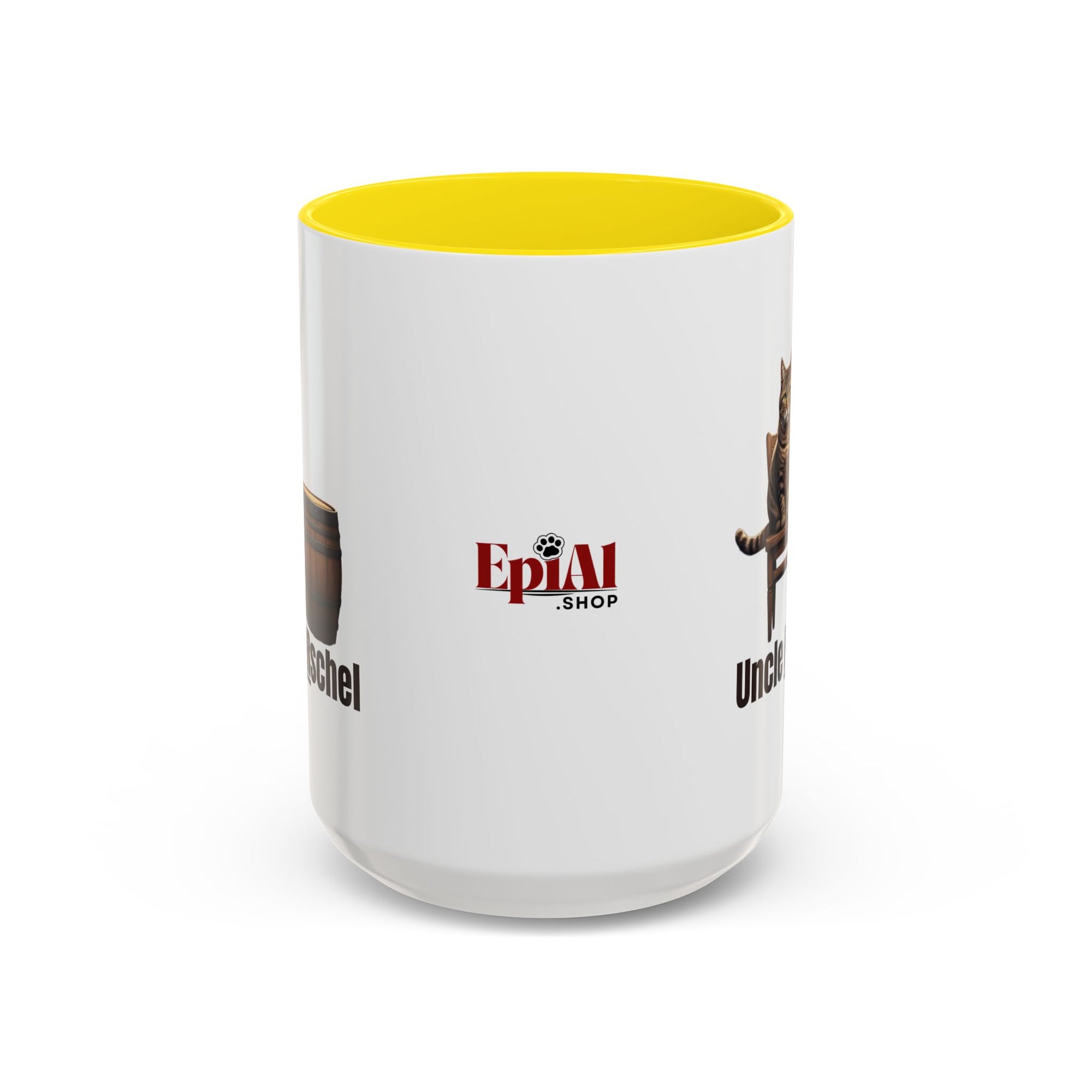 Humorous Uncle Purrschel Cat Accent Coffee Mug