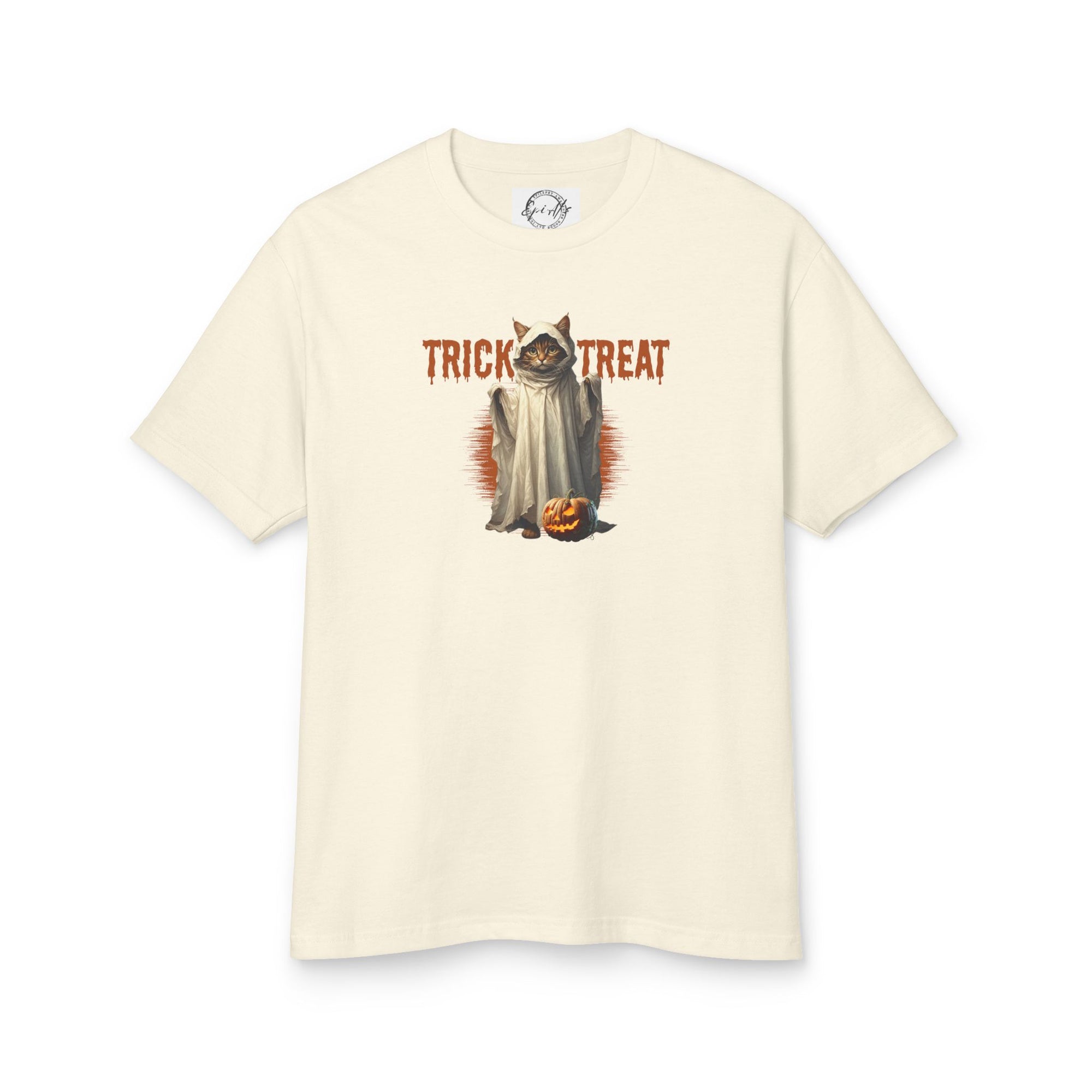 Halloween Trick or Treat Kitty Unisex Tee, Halloween Shirt
