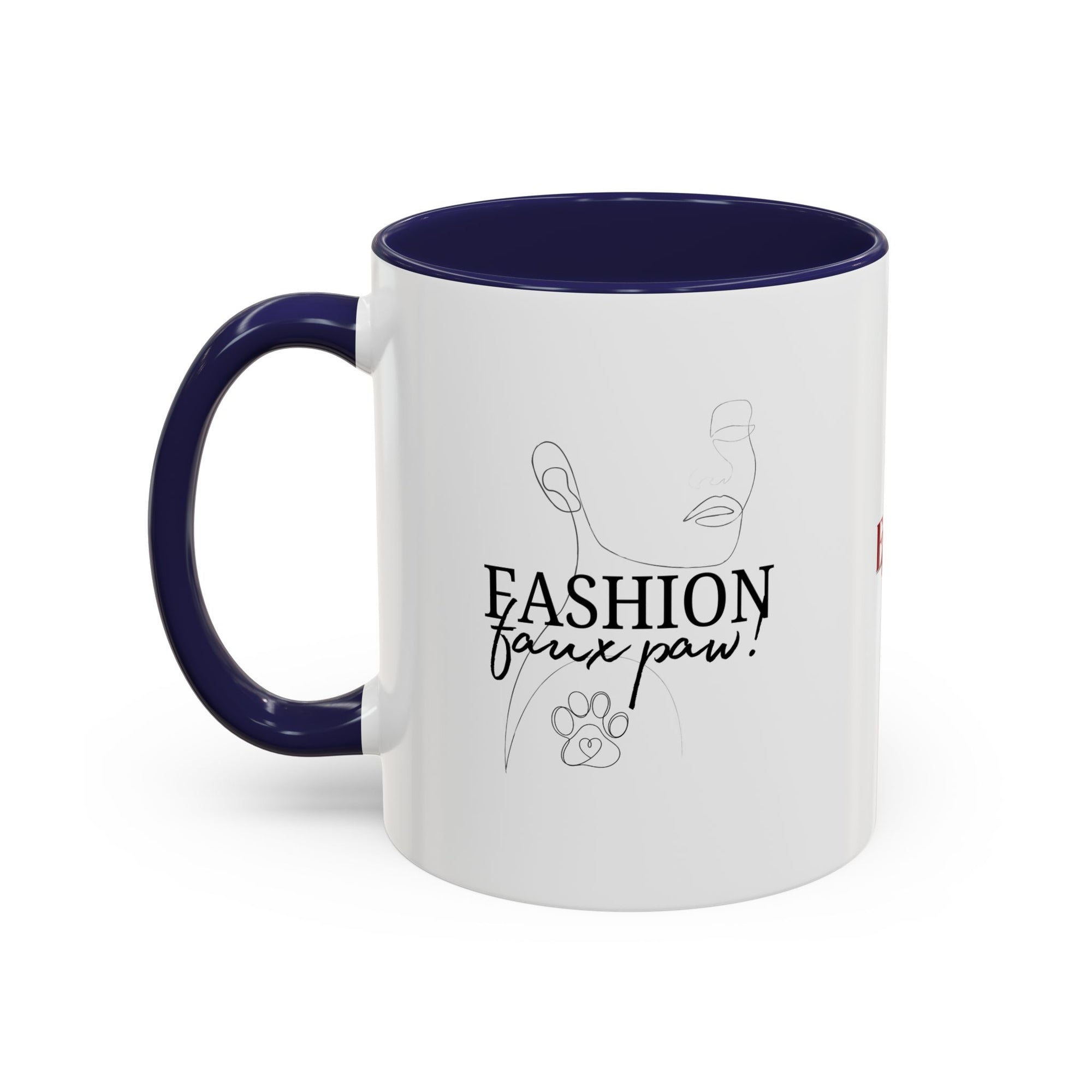 Fashion Faux Paw Accent Coffee Mug (11, 15oz)