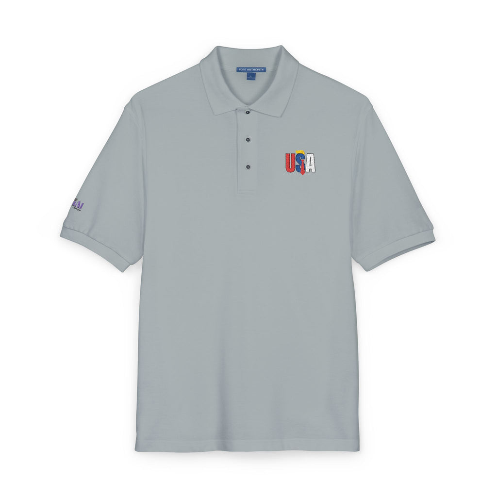 Classic USA Embroidered Unisex Polo Shirt