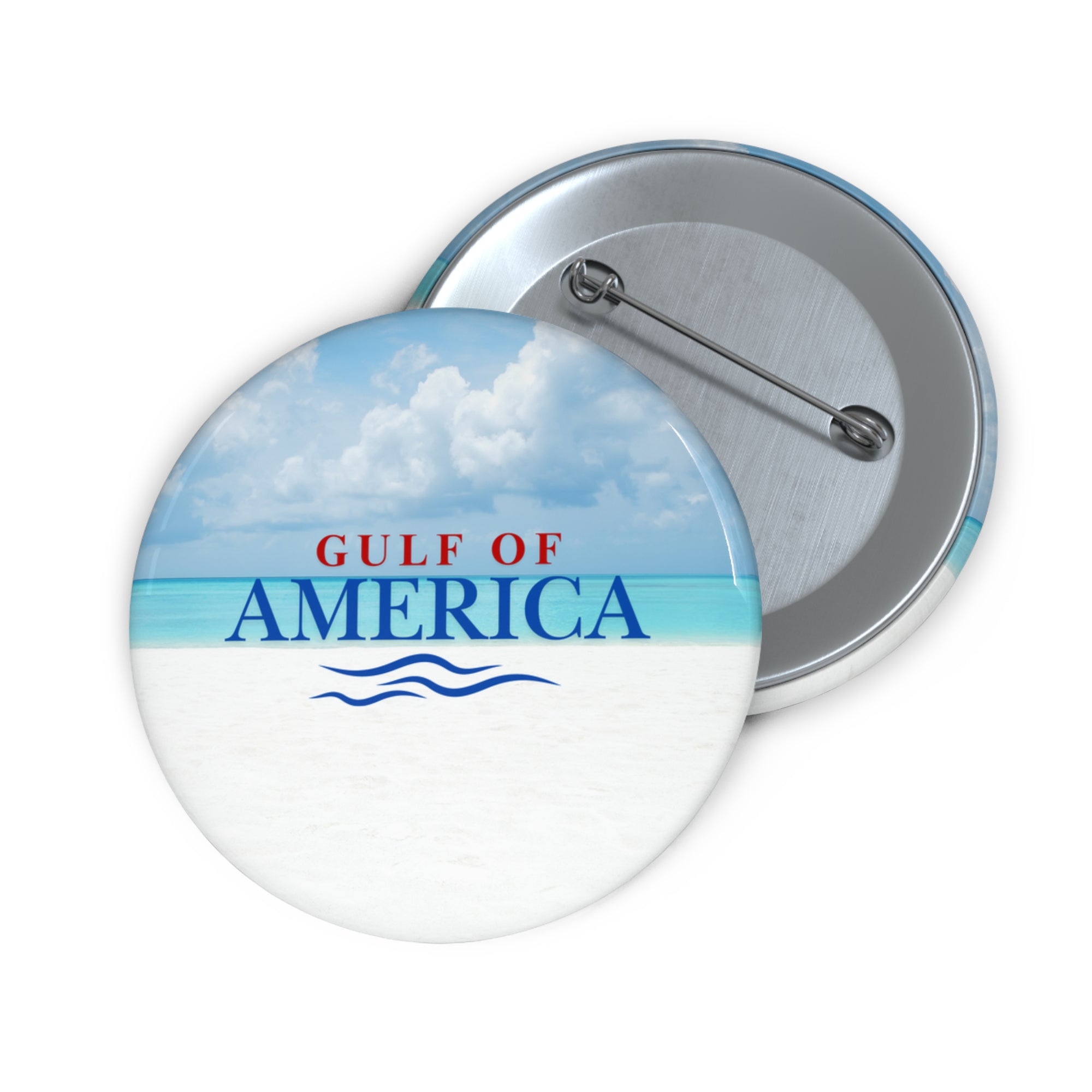 American Gulf Beach Travel Pin Buttons