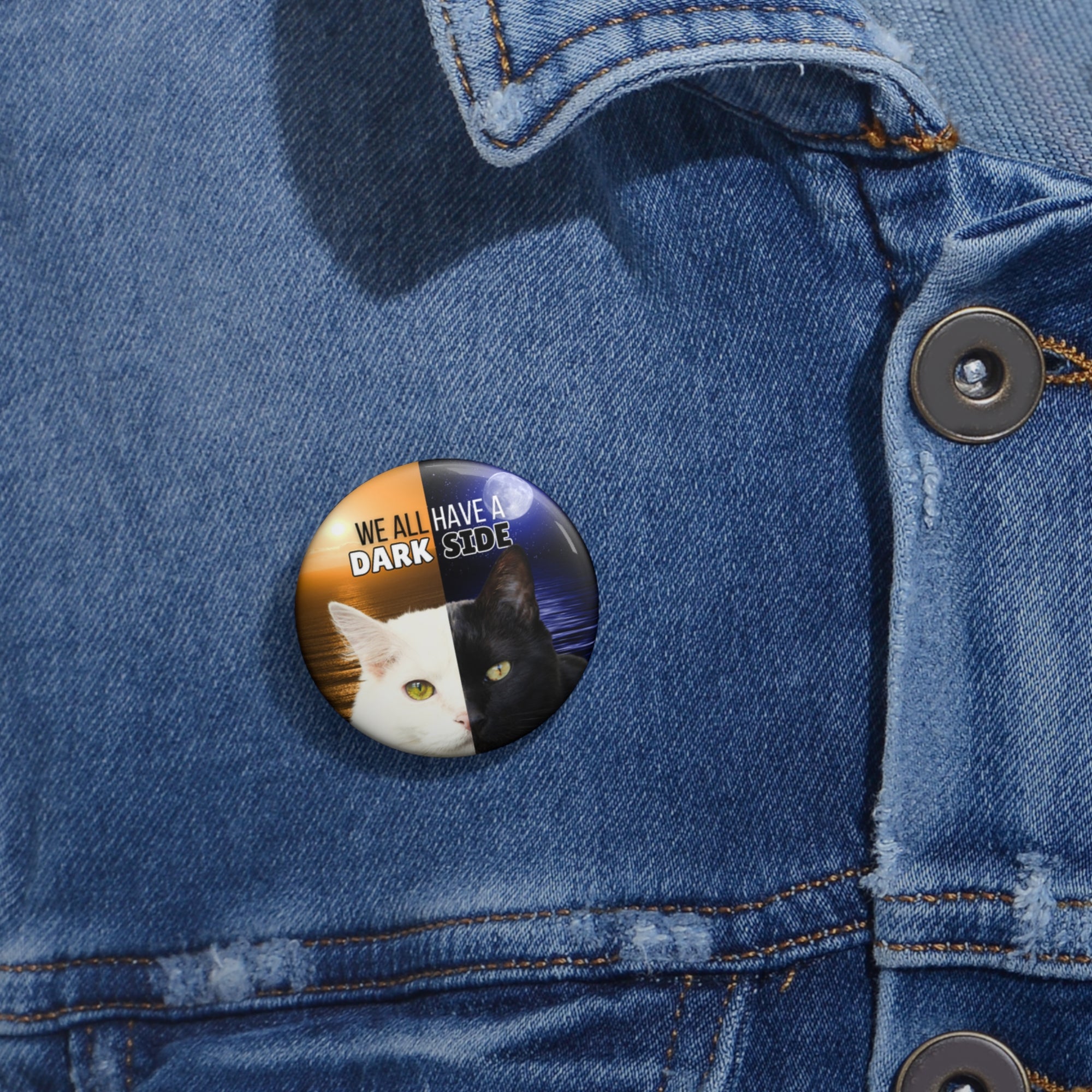 Dark Side Pin Buttons
