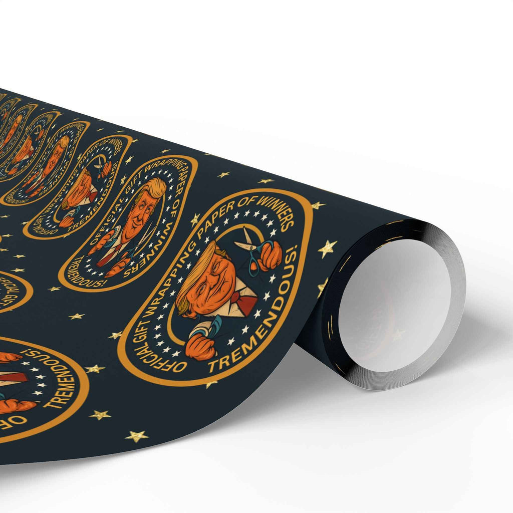 Political Parody “Official Gift Wrapping Paper of Winners” – Tremendous Seal Pattern