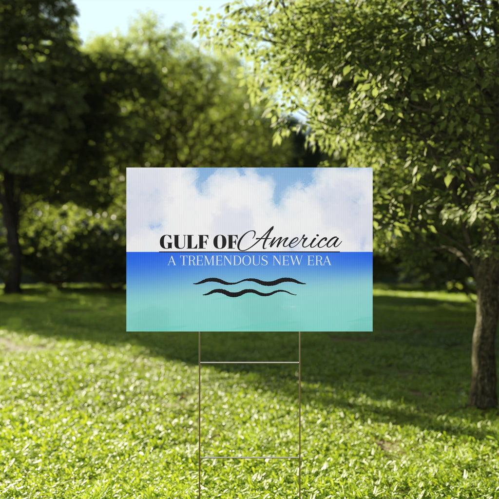 American Gulf Plastic Yard Sign
