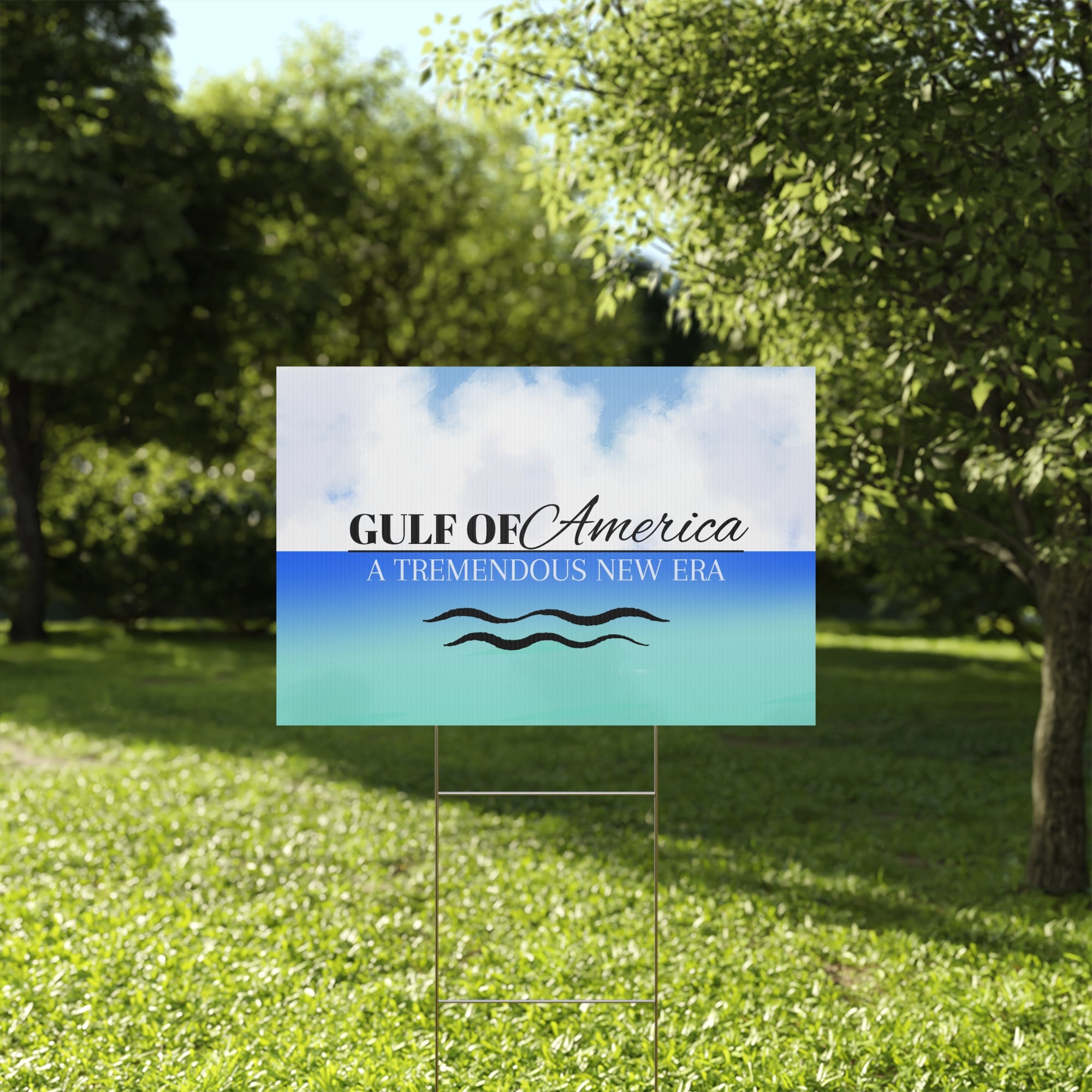 American Gulf Plastic Yard Sign
