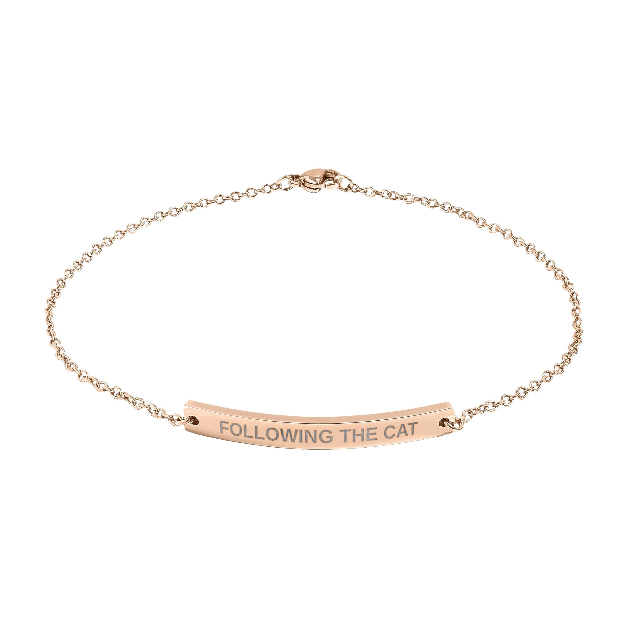 Following the Cat Anklet | Funny Cat Lover Anklet