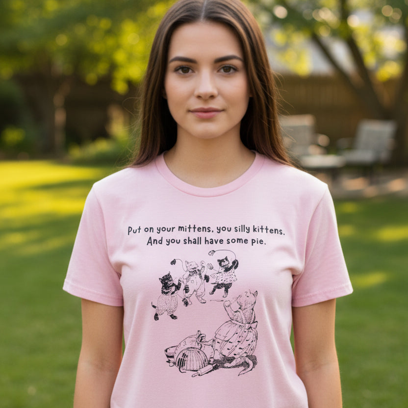 Kittens and Mittens Women's Midweight Cotton Tee - T - Shirt - Epileptic Al’s Shop
