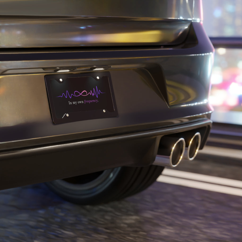 In My Own Frequency Vanity Car Tag – Epilepsy Awareness License Plate