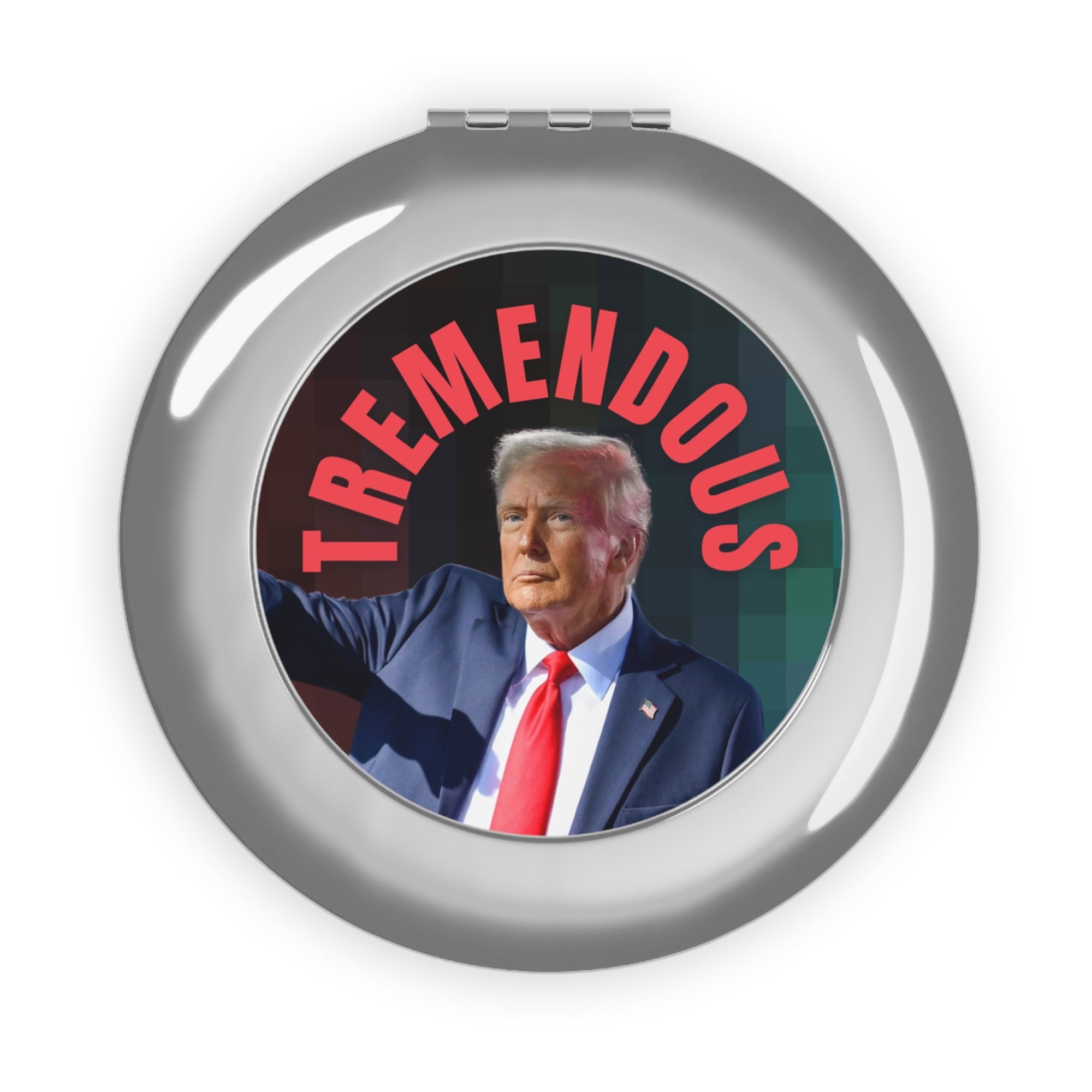 Tremendous Compact Travel Mirror - Perfect Gift for Trump Supporters Printify