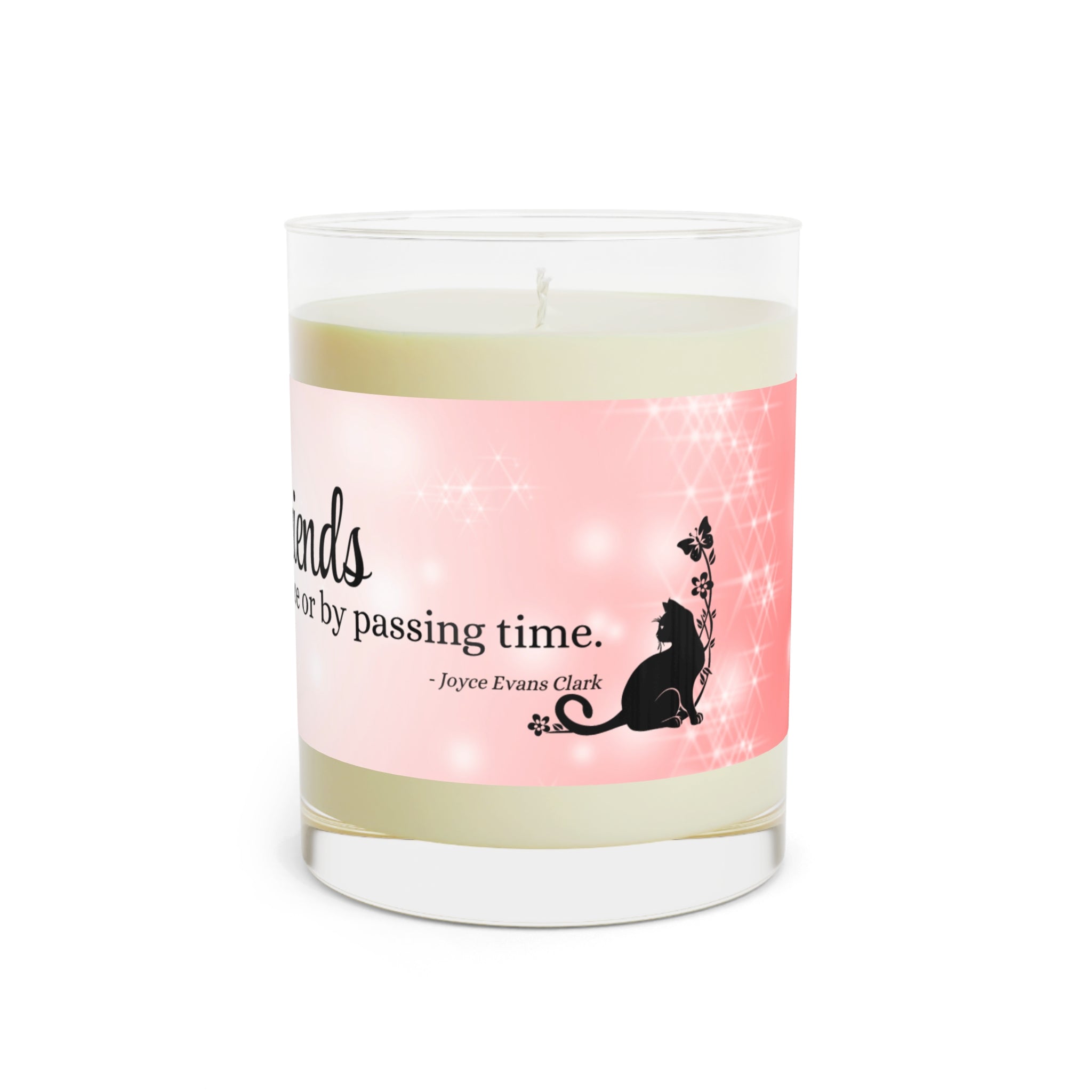 Photo depicting the ​True Friends Scented Candle - Full Glass, 11oz from EpiAl's Shop.