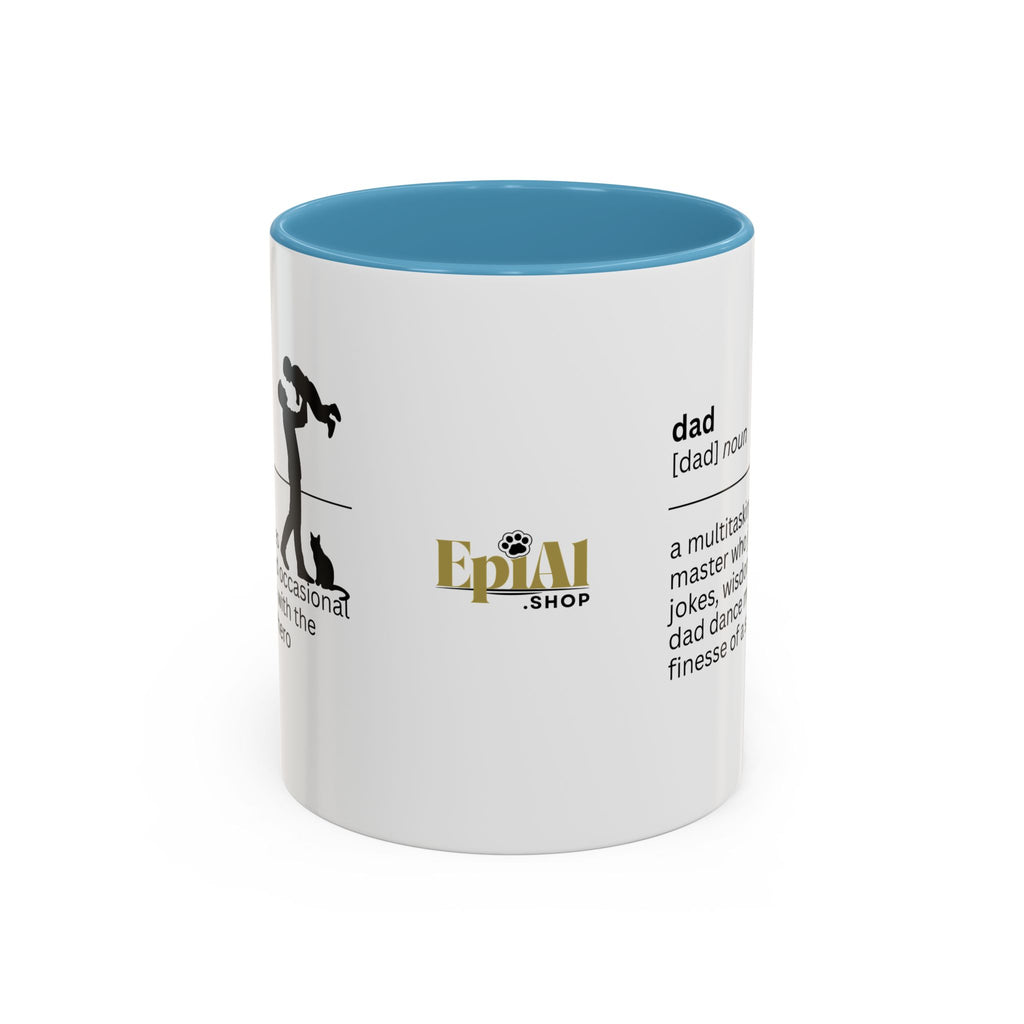 Dad Multitasking Accent Coffee Mug - Perfect Gift for Dads