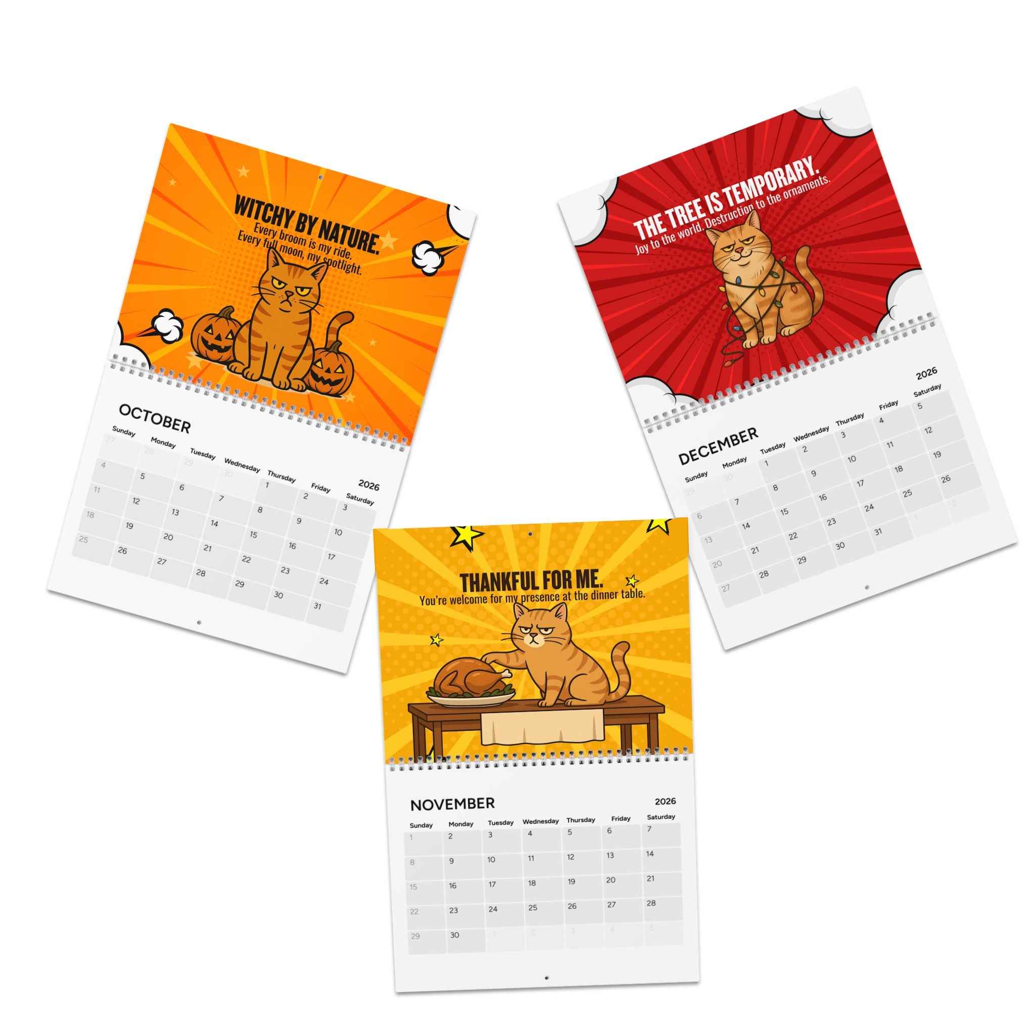 Catsplaining the Year – 2026 Funny Cat Calendar | EpilepticAL